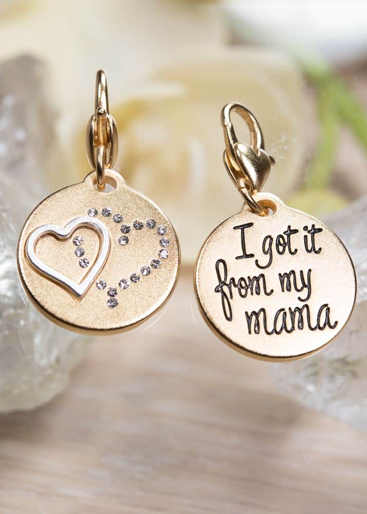 Gold 2-Tone Medallion - Mama Heart