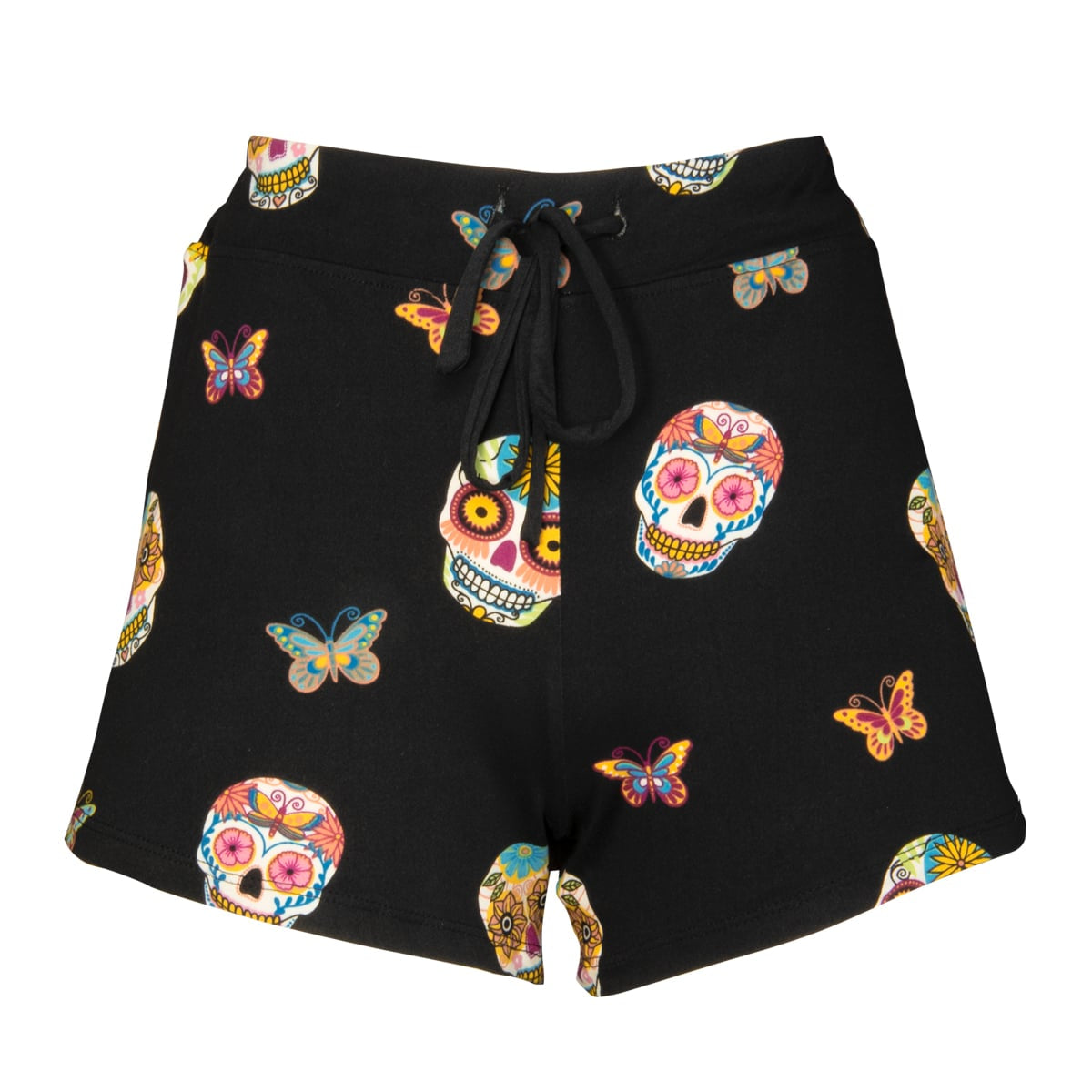 Sugar Skulls Pajama Shorts For Women