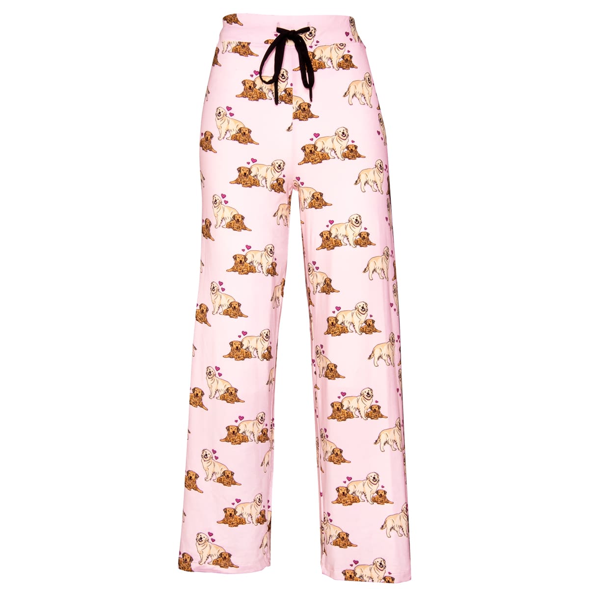 Puppy Love Pajama Pants | Pink Hearts Puppy Dog PJ Bottoms