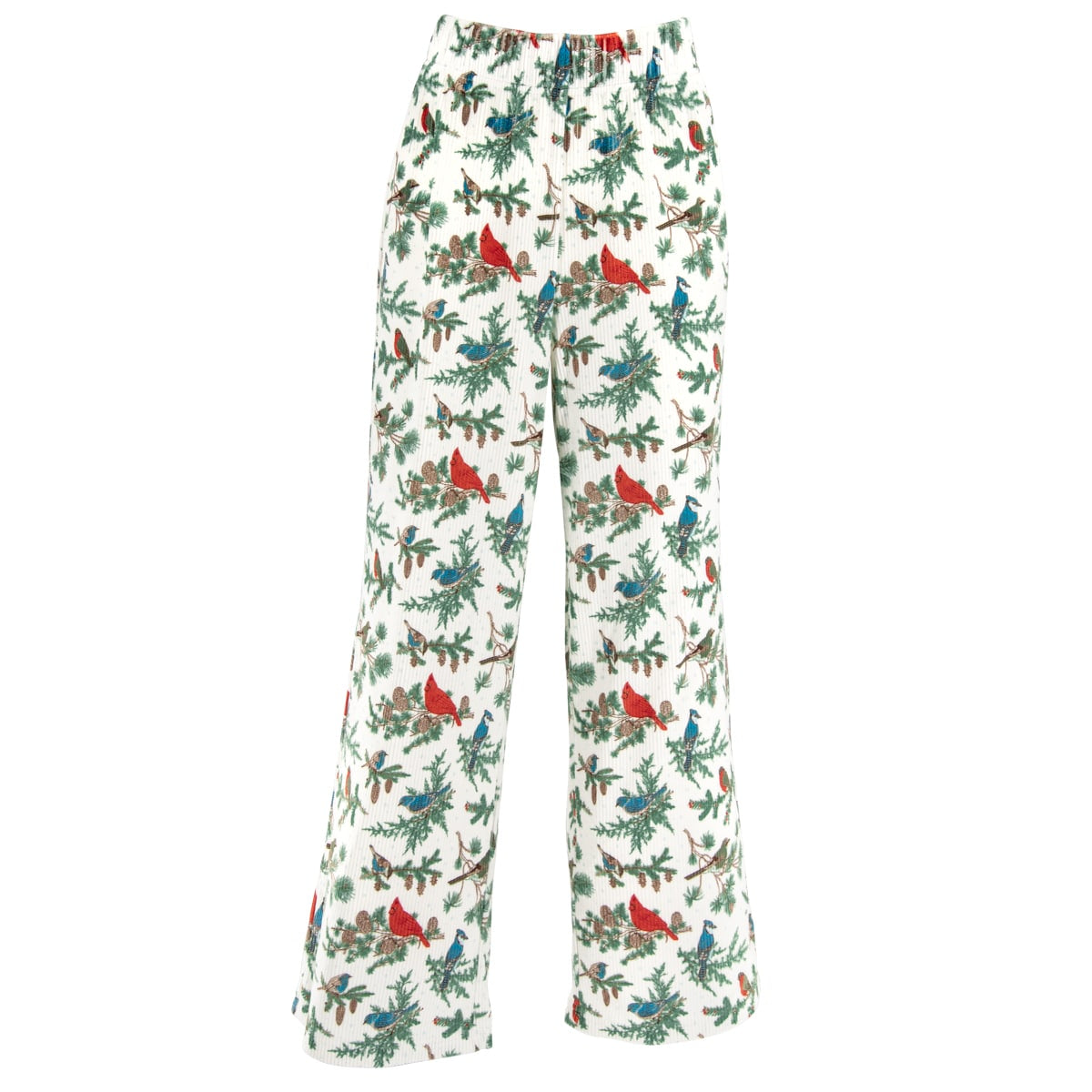 Winter Birds Pajama Pants | Cardinal and Blue Jay PJ Bottoms
