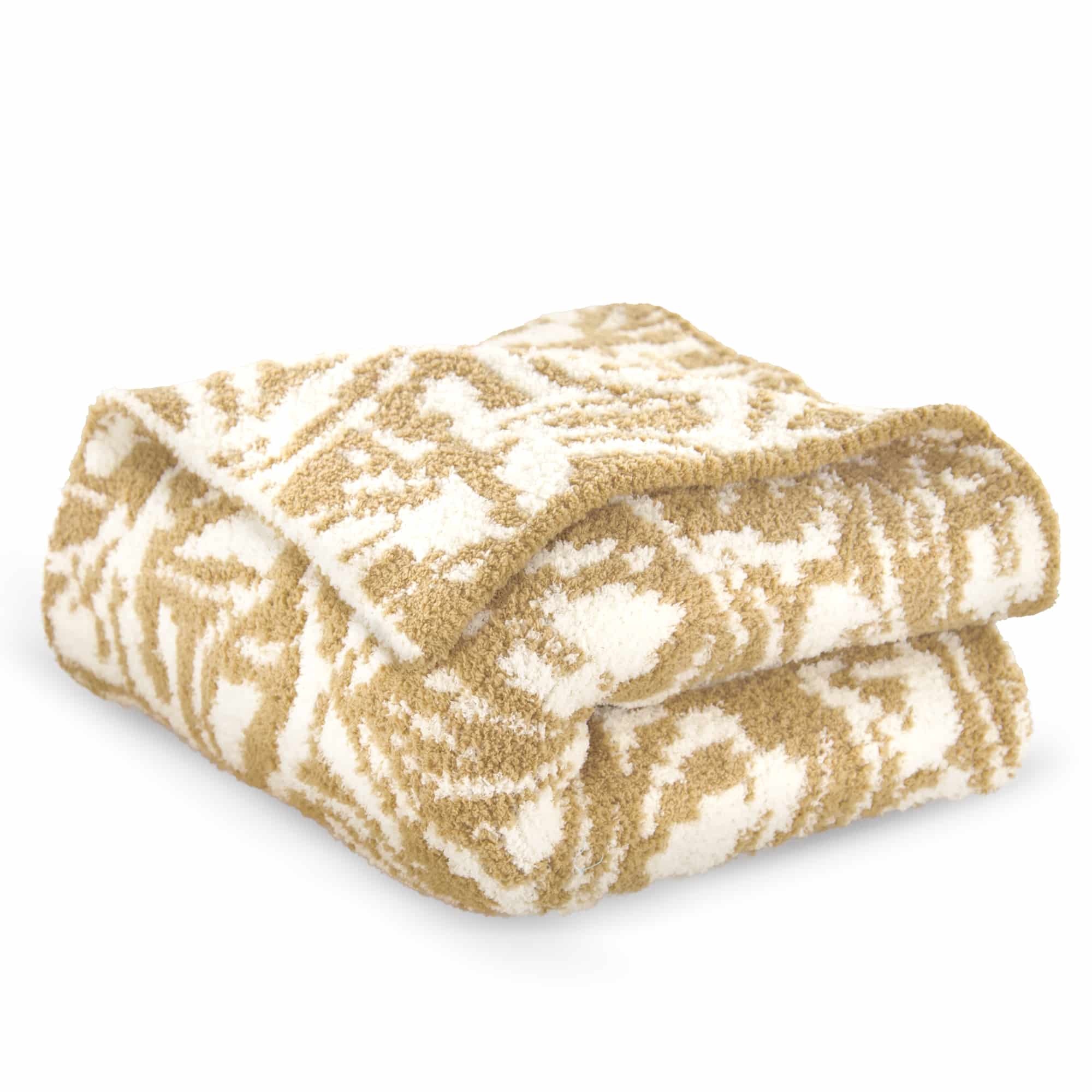 Fluffy Mosaic Throw Blanket