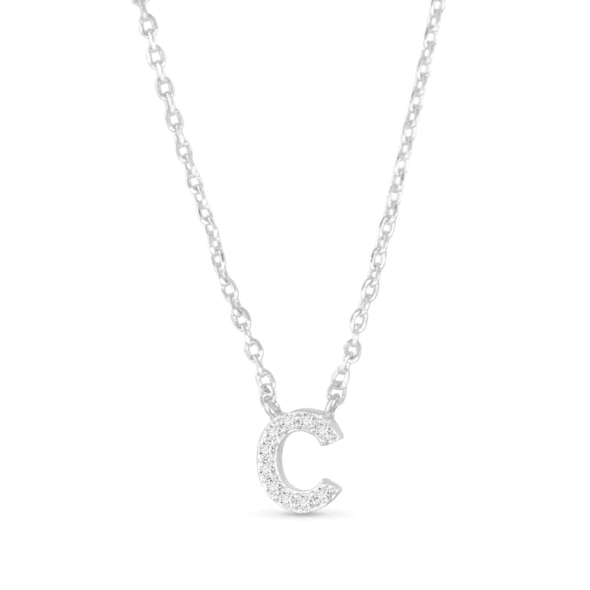 Sparkling CZ Initial Necklaces | 18 Letters