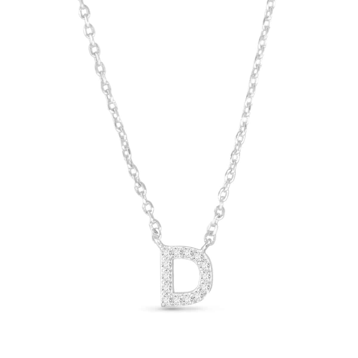 Sparkling CZ Initial Necklaces | 18 Letters