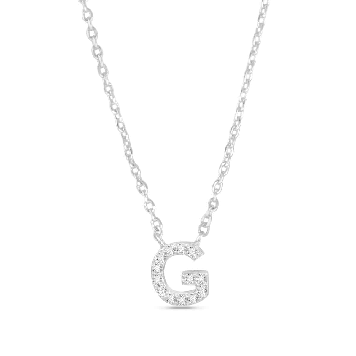 Sparkling CZ Initial Necklaces | 18 Letters