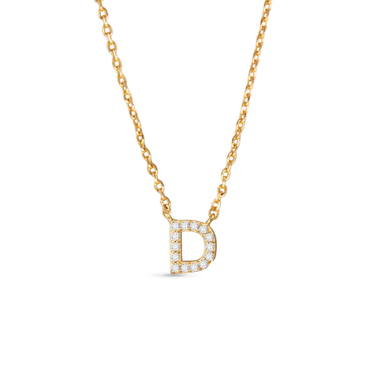 Sparkling CZ Initial Necklaces | 18 Letters