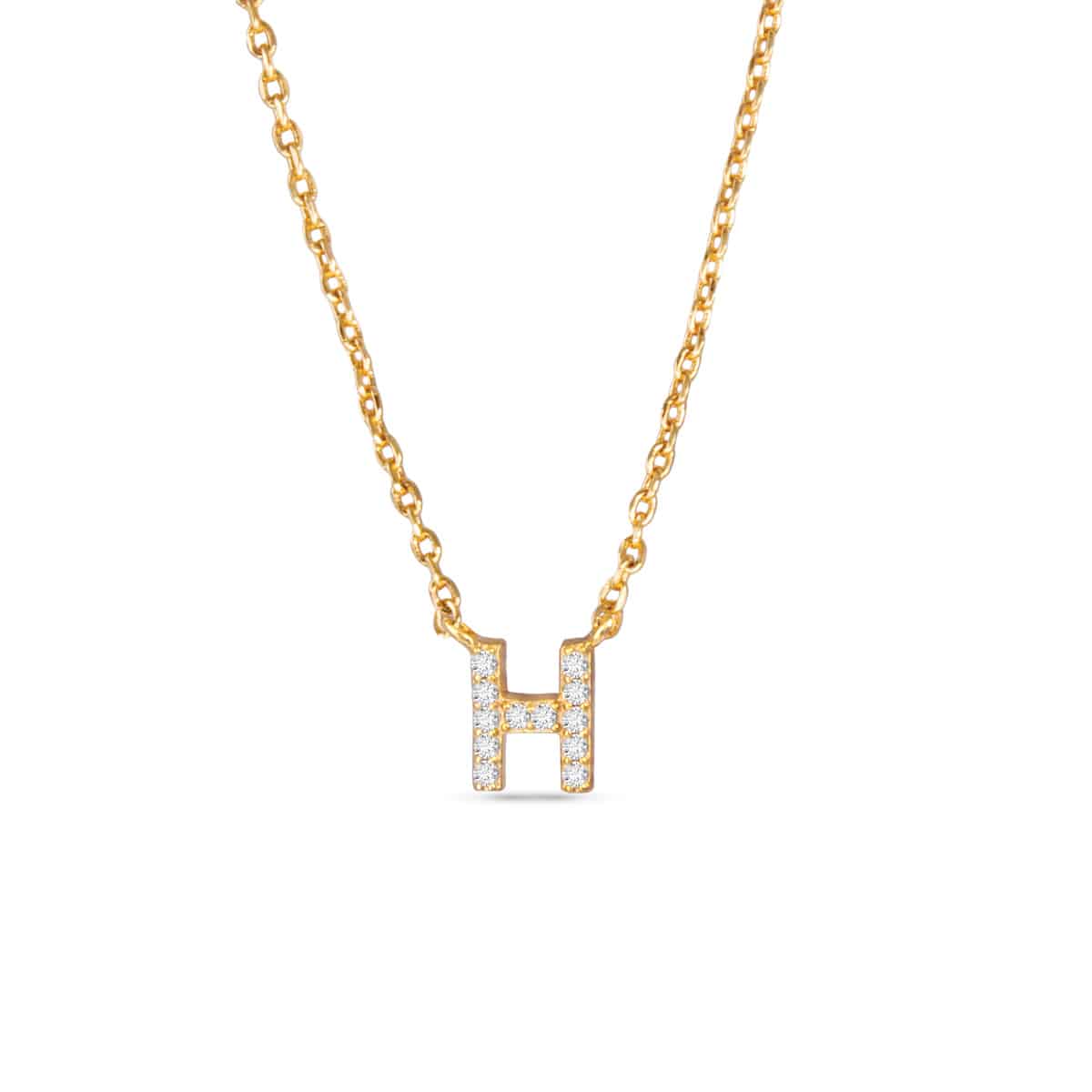 Sparkling CZ Initial Necklaces | 18 Letters