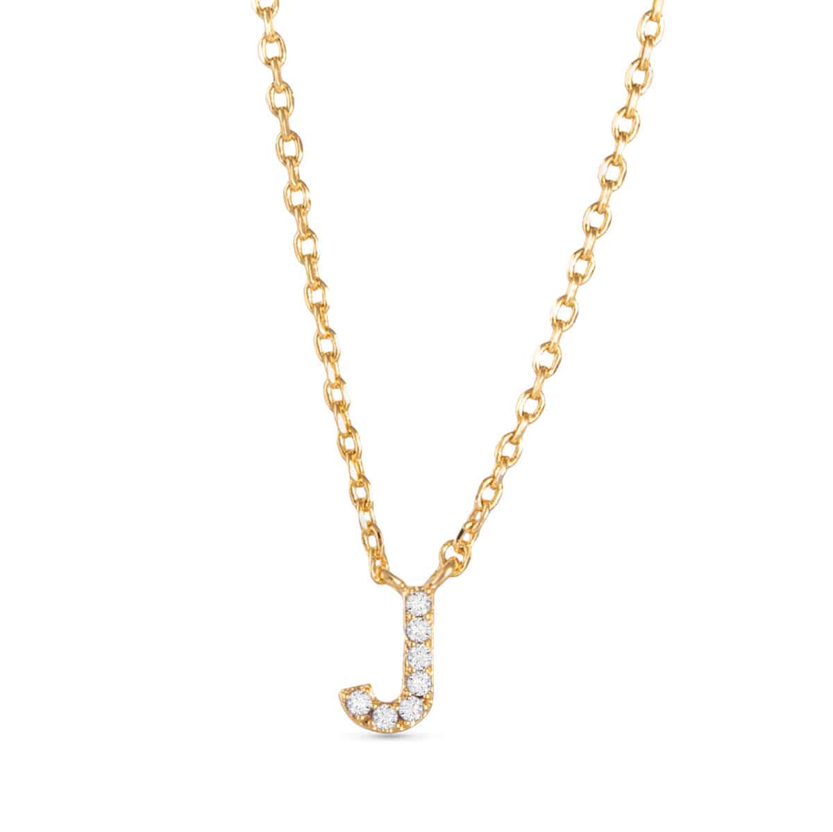 Sparkling CZ Initial Necklaces | 18 Letters
