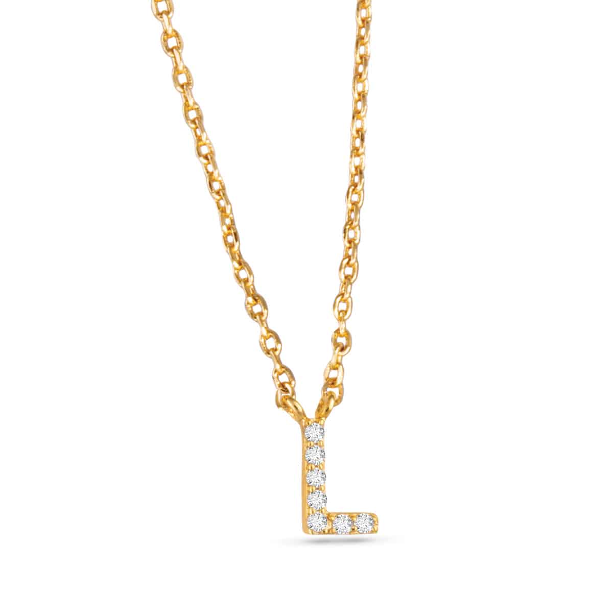 Sparkling CZ Initial Necklaces | 18 Letters