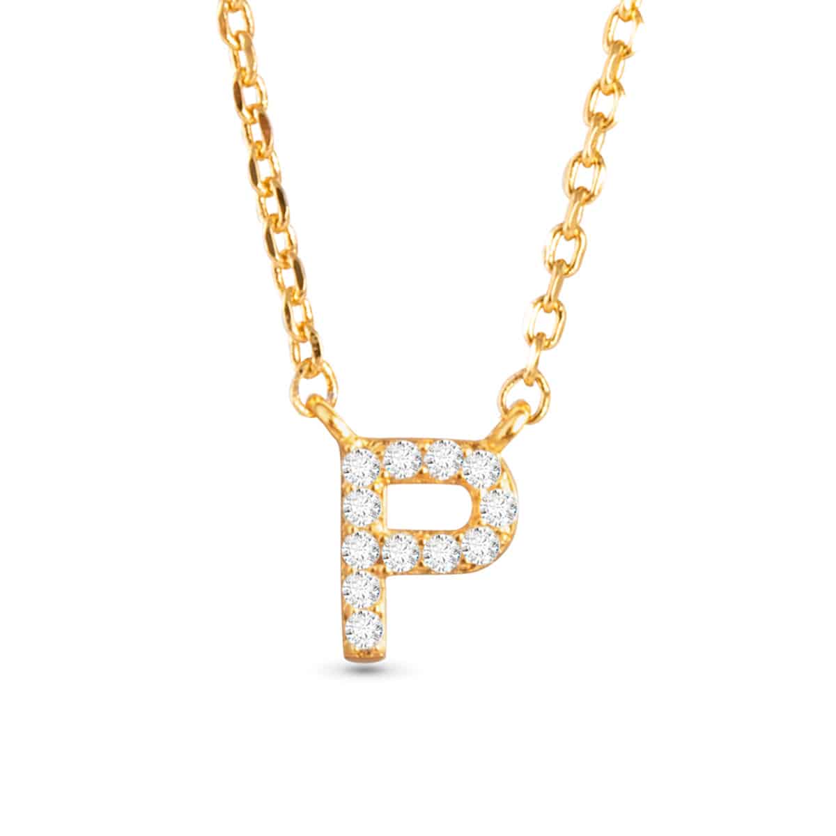 Sparkling CZ Initial Necklaces | 18 Letters