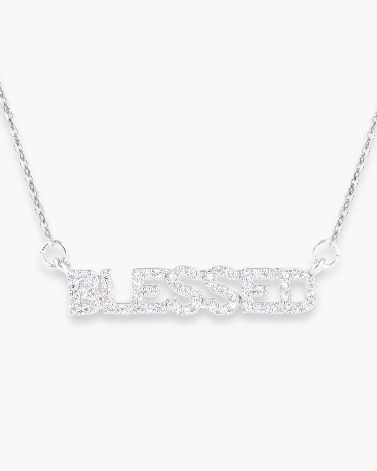 Blessed Monogram Necklace - Silver