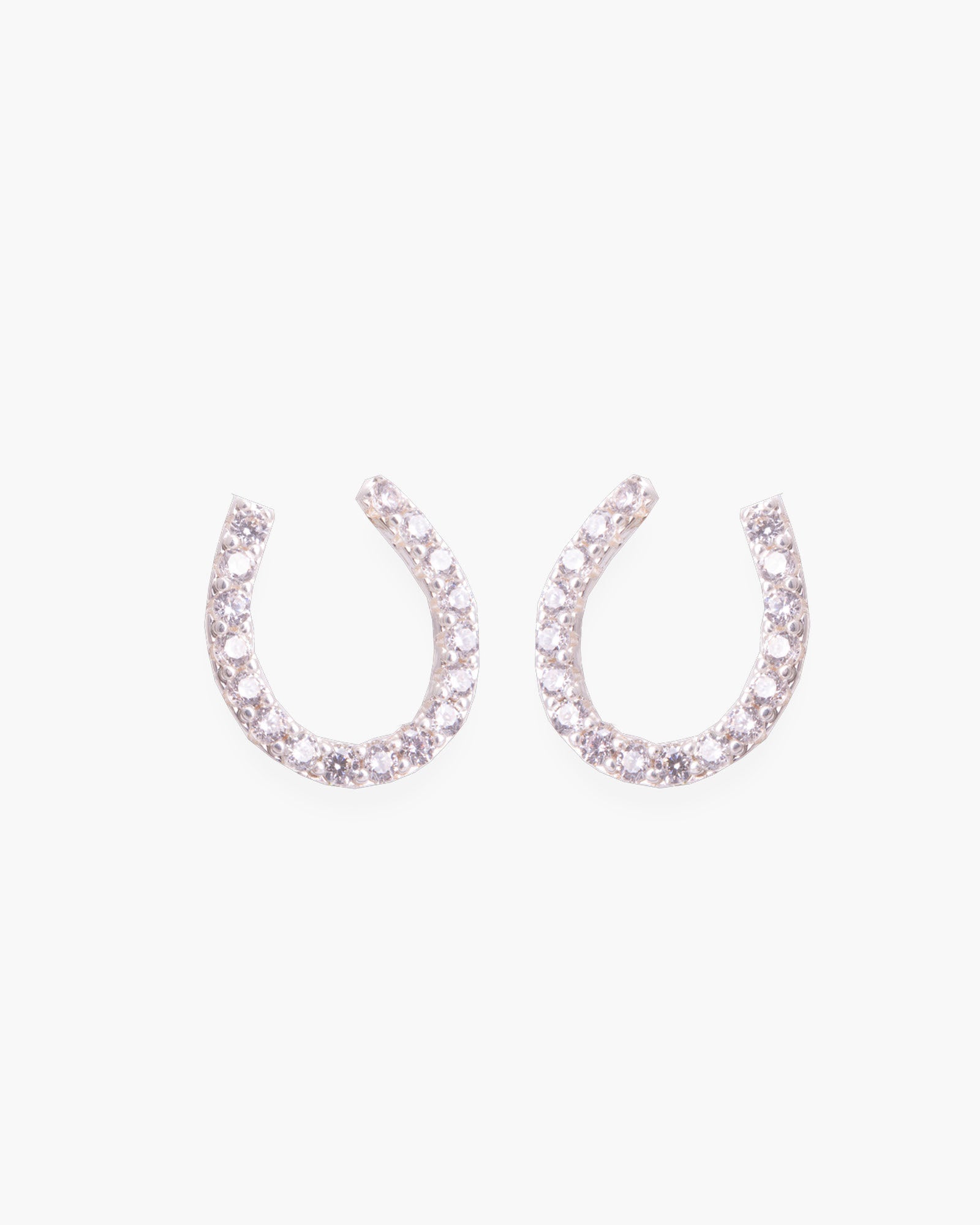 Lucky Horseshoe Earrings - Silver