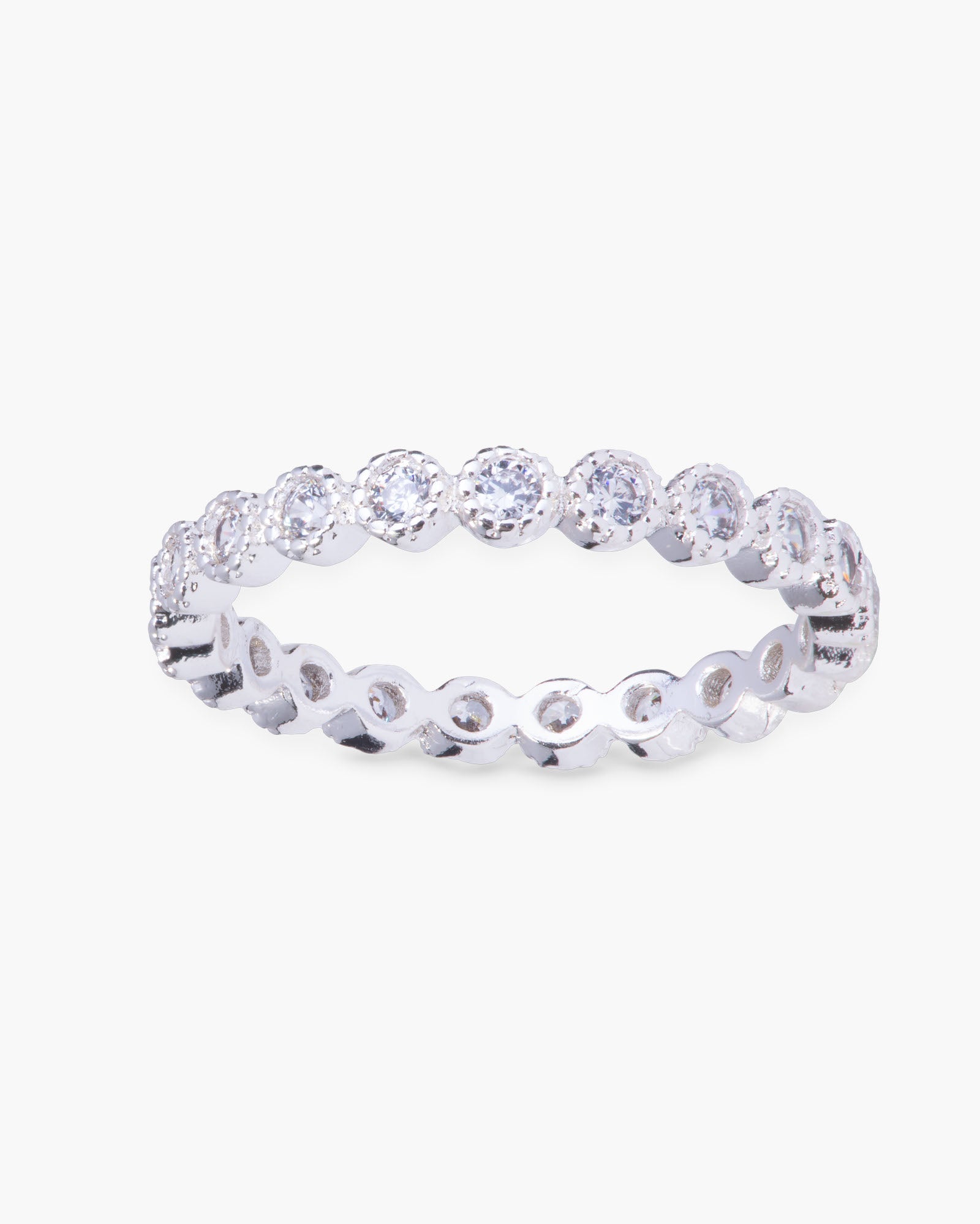 Circles Eternity Ring - Size 8 - Silver