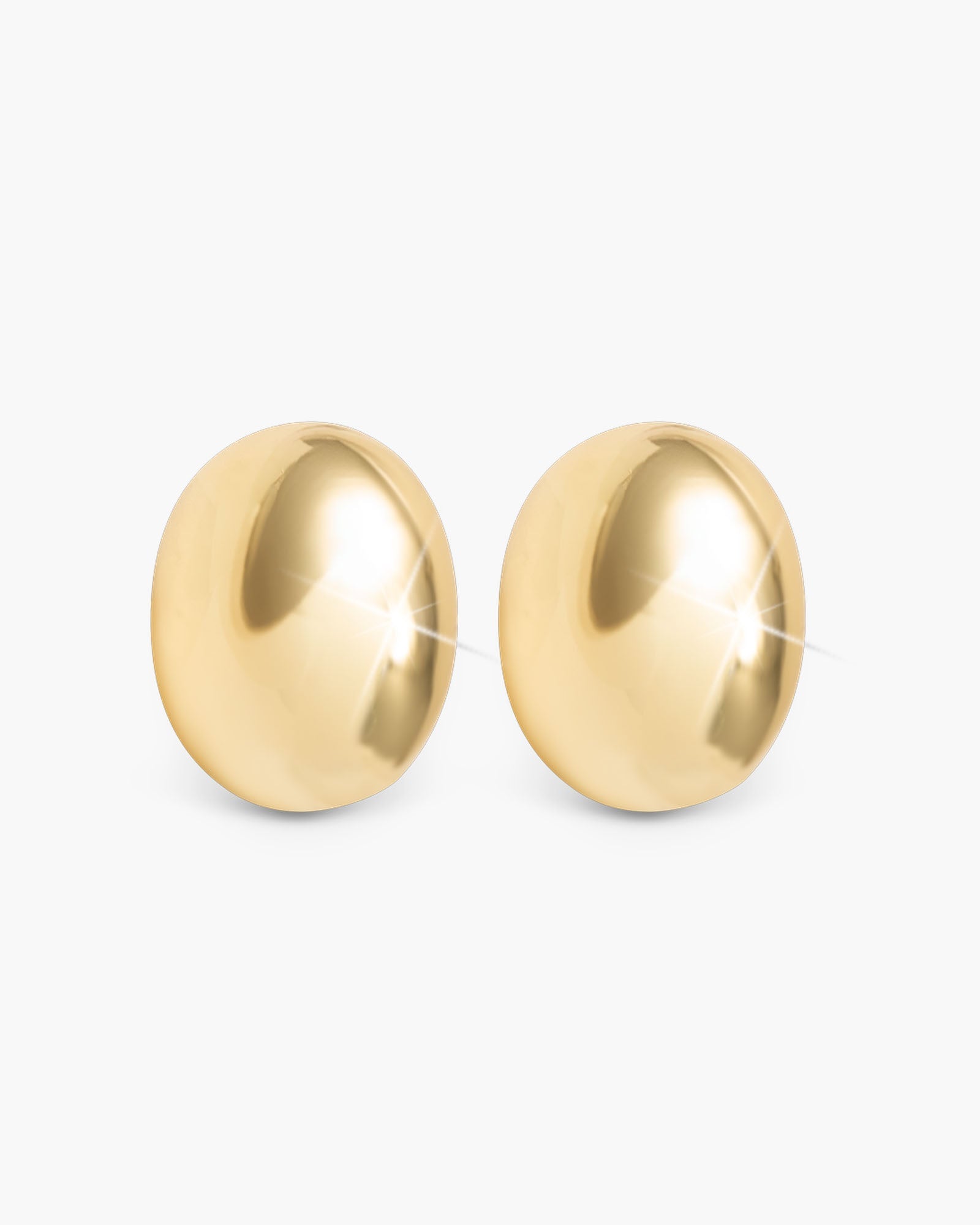 Vivian Polished Stud Gold Earrings