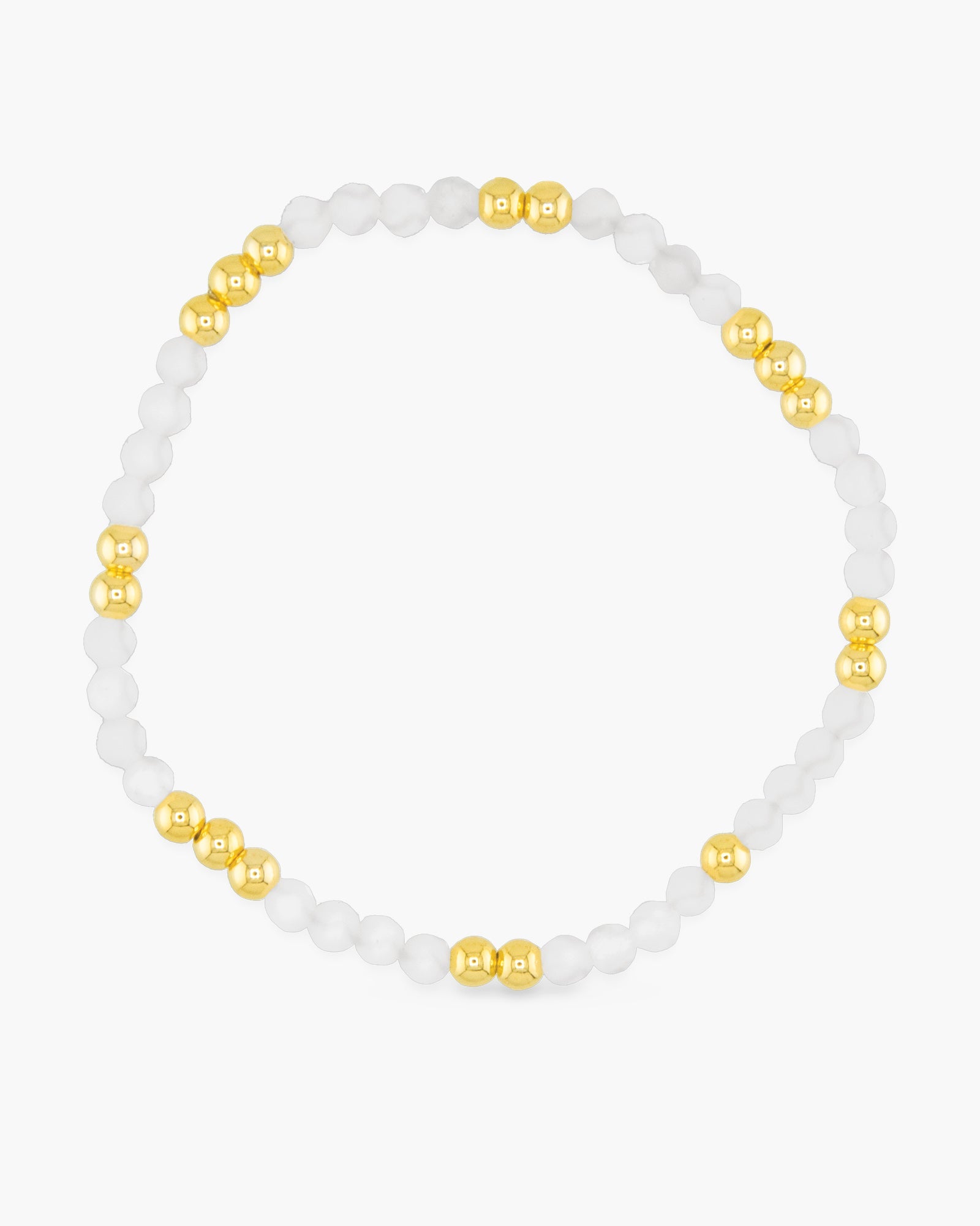 Gold Beaded Stretch Bracelet