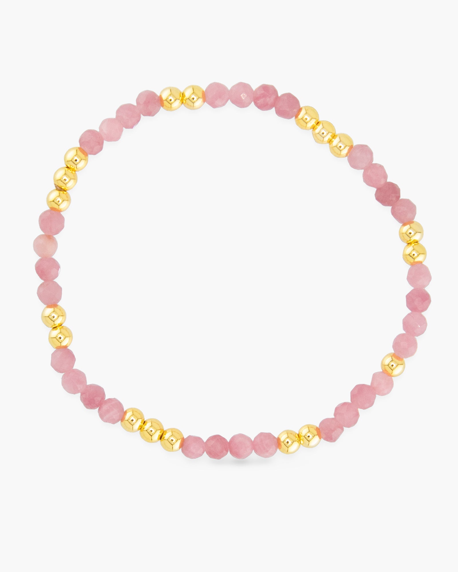 Gold Beaded Stretch Bracelet