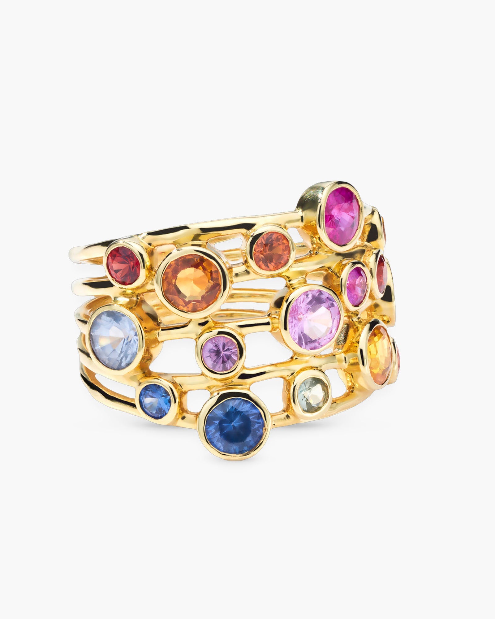 Multi-Color CZ Ring