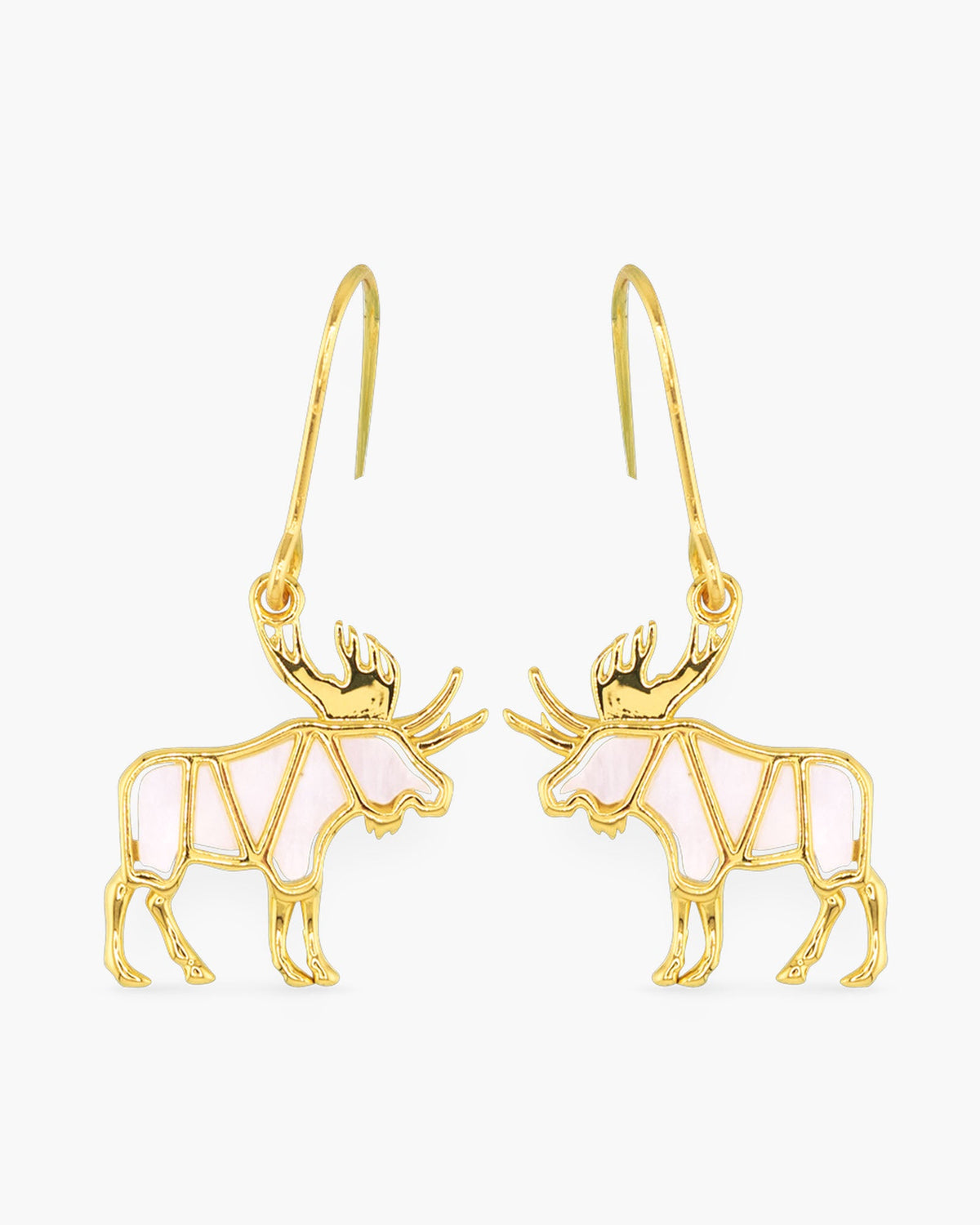 Moose MOP Earrings - Gold