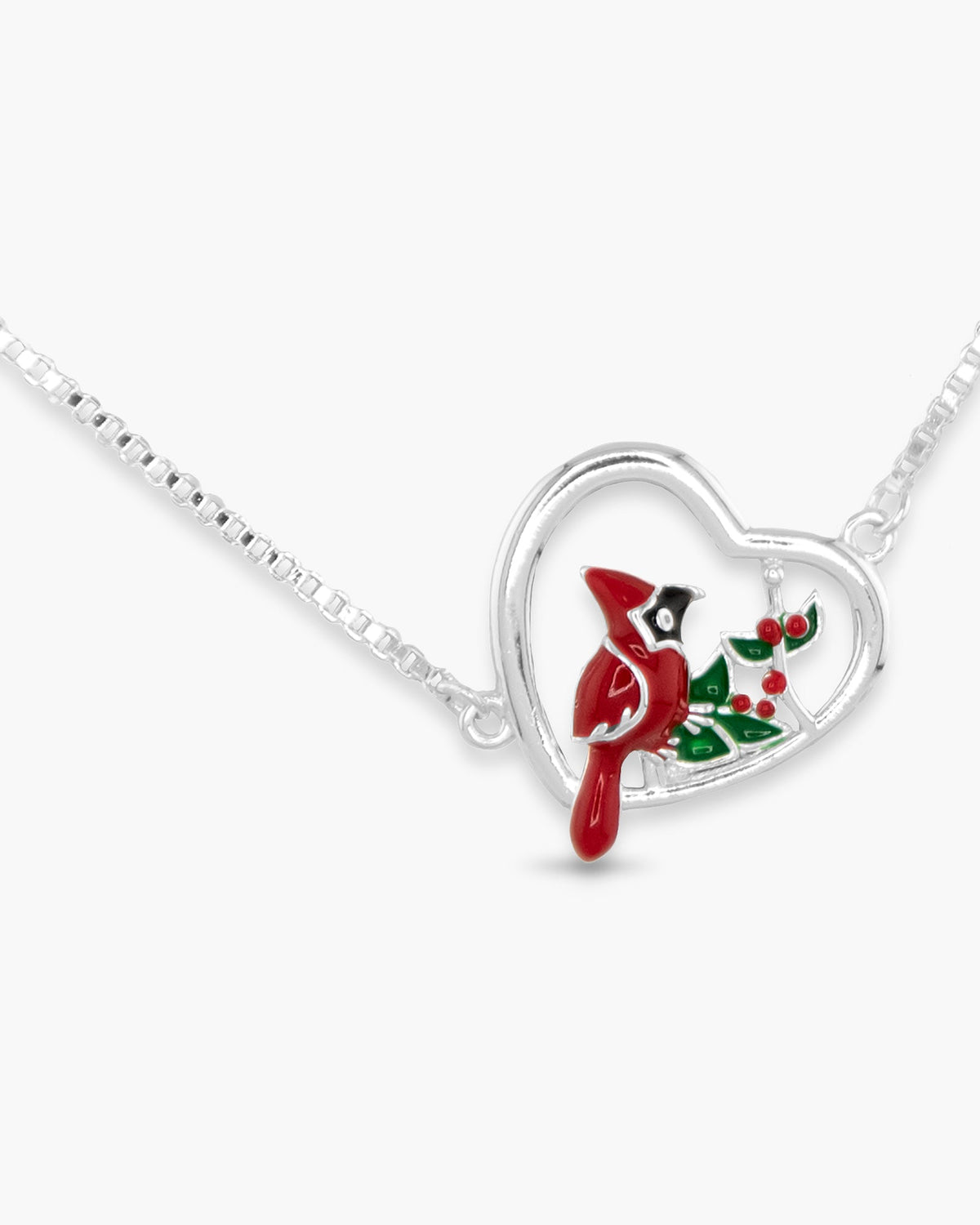 Silver Cardinal Necklace