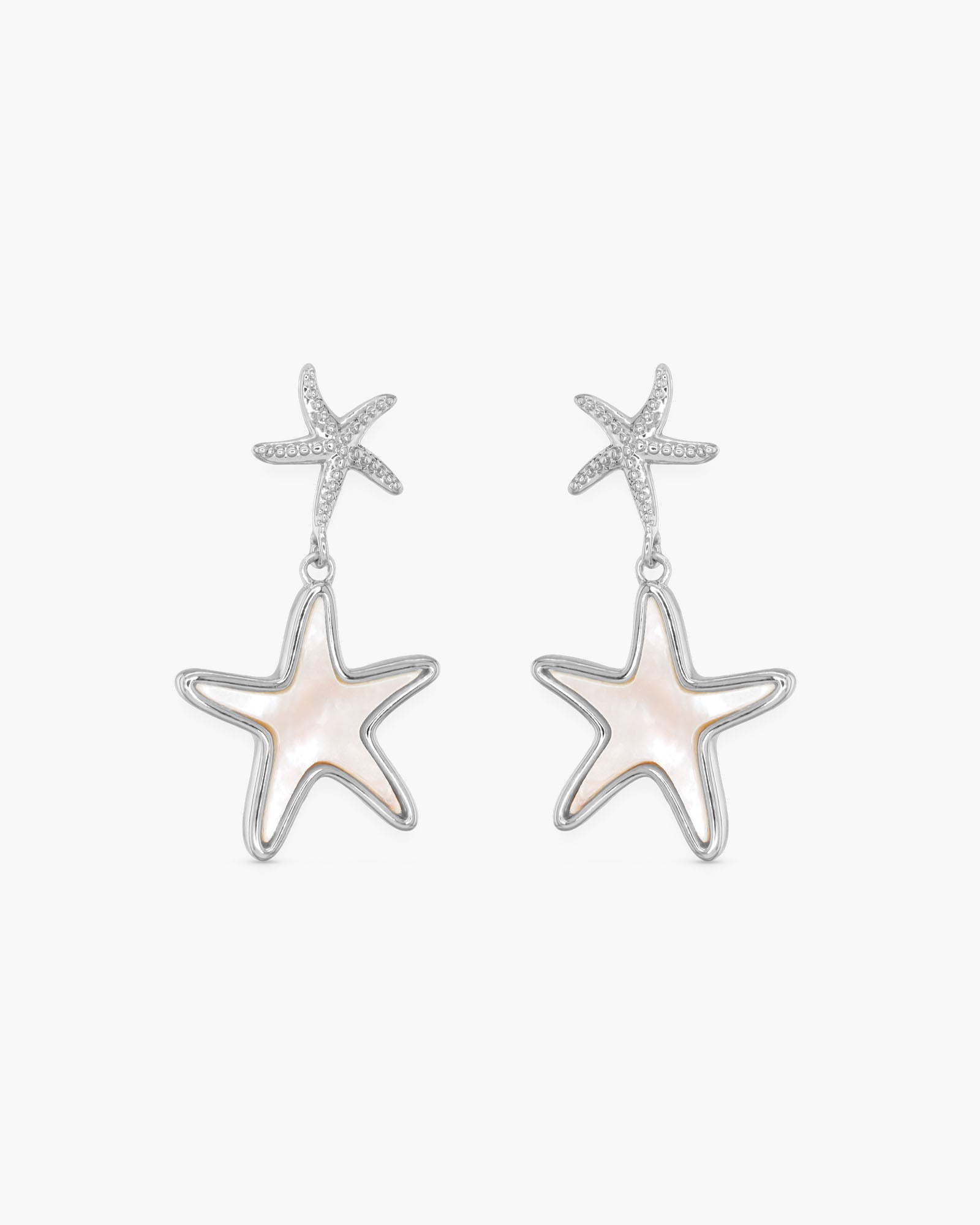 MOP Starfish Drop Earrings