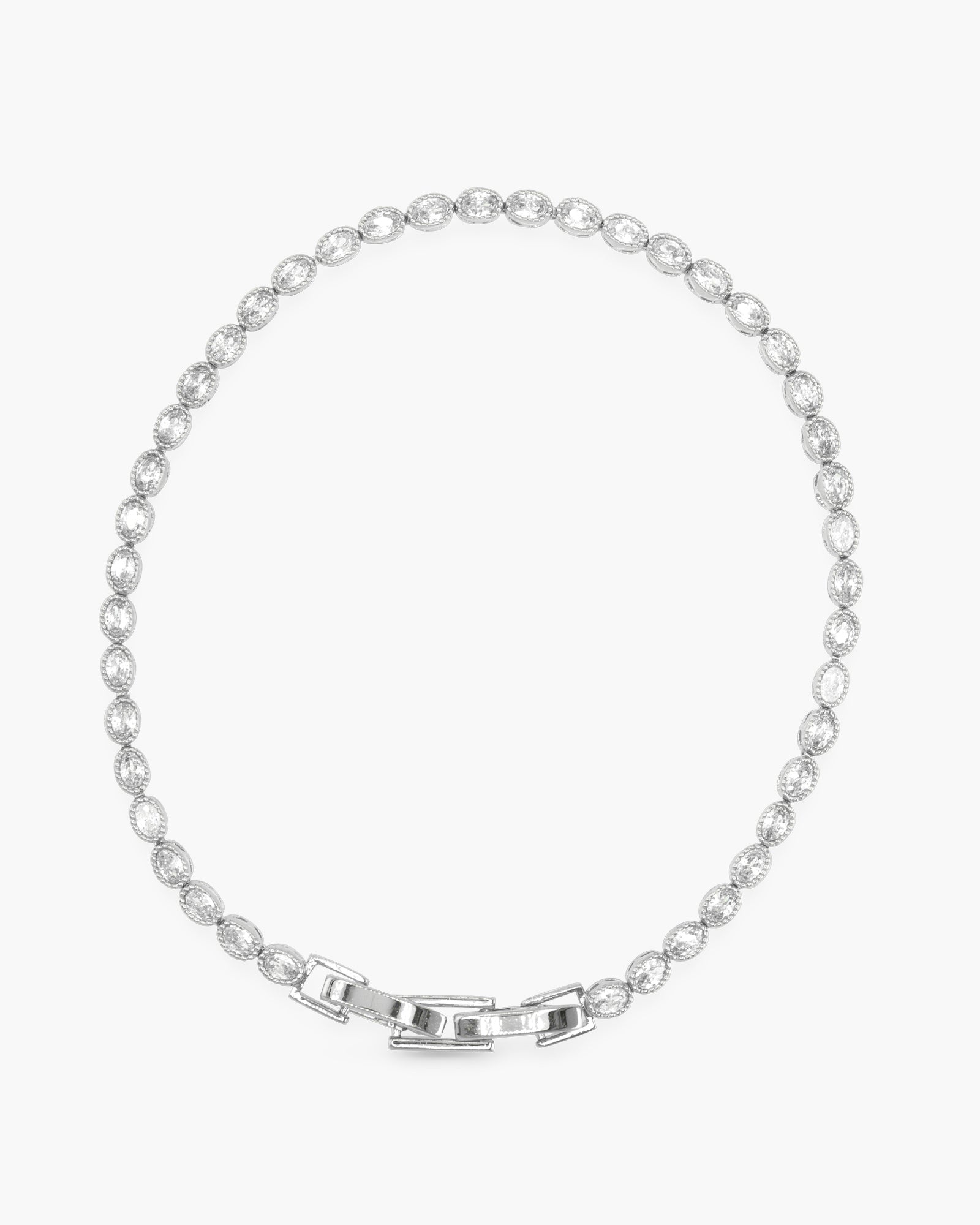 CZ Oval Tennis Bracelet