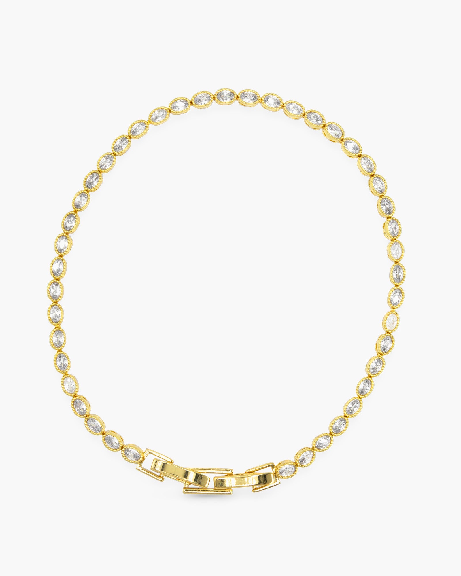 CZ Oval Tennis Bracelet
