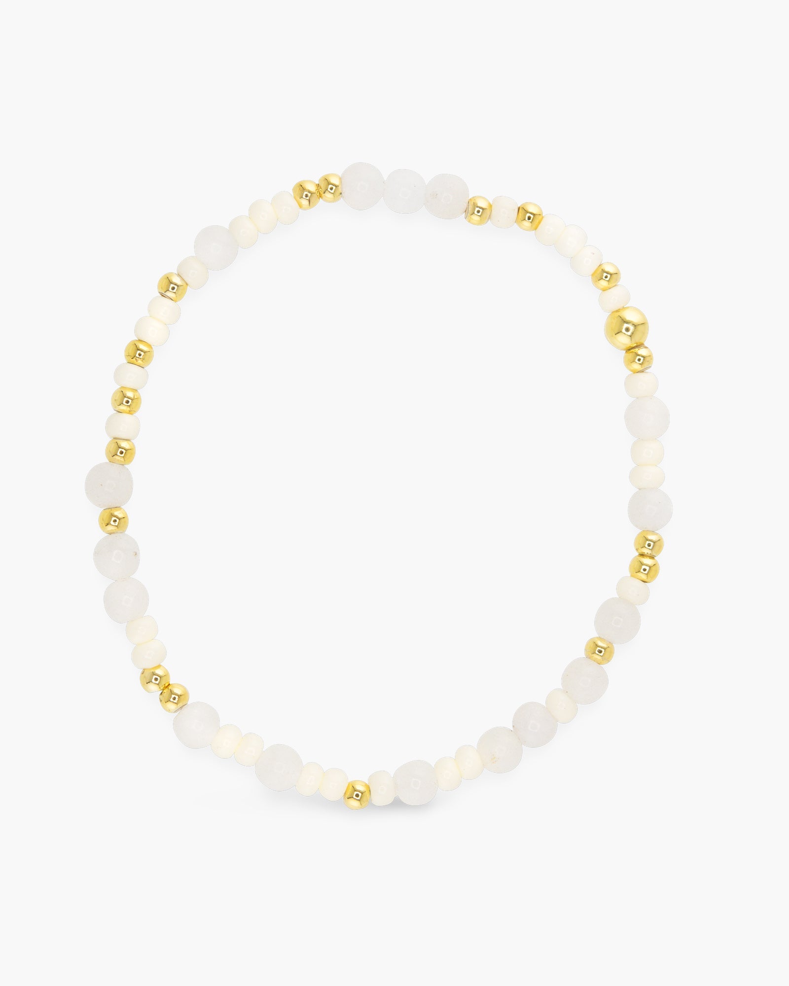 Stackable Gold Multi-Colored Stretch Bracelets