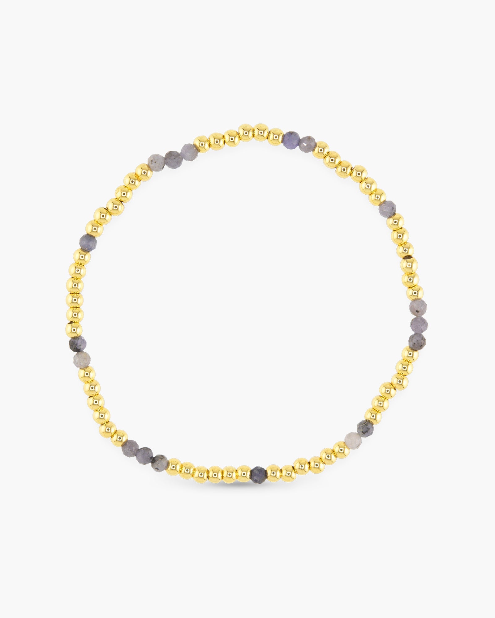 Stackable Gold Multi-Colored Stretch Bracelets