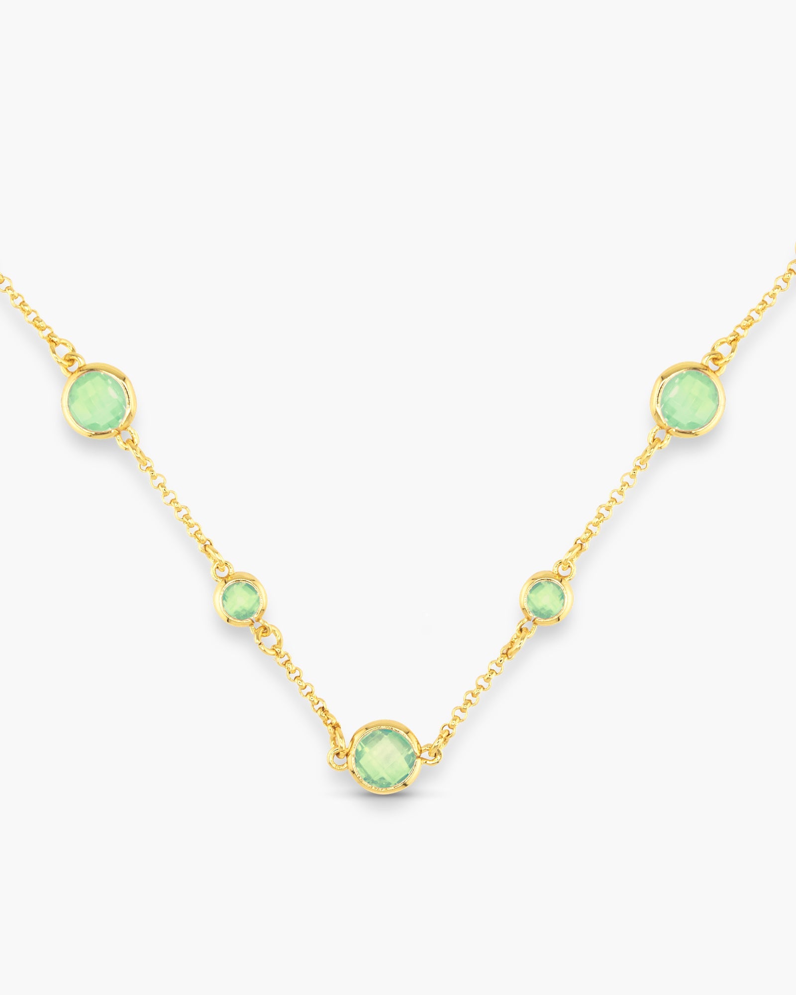 Faceted CZ Necklace