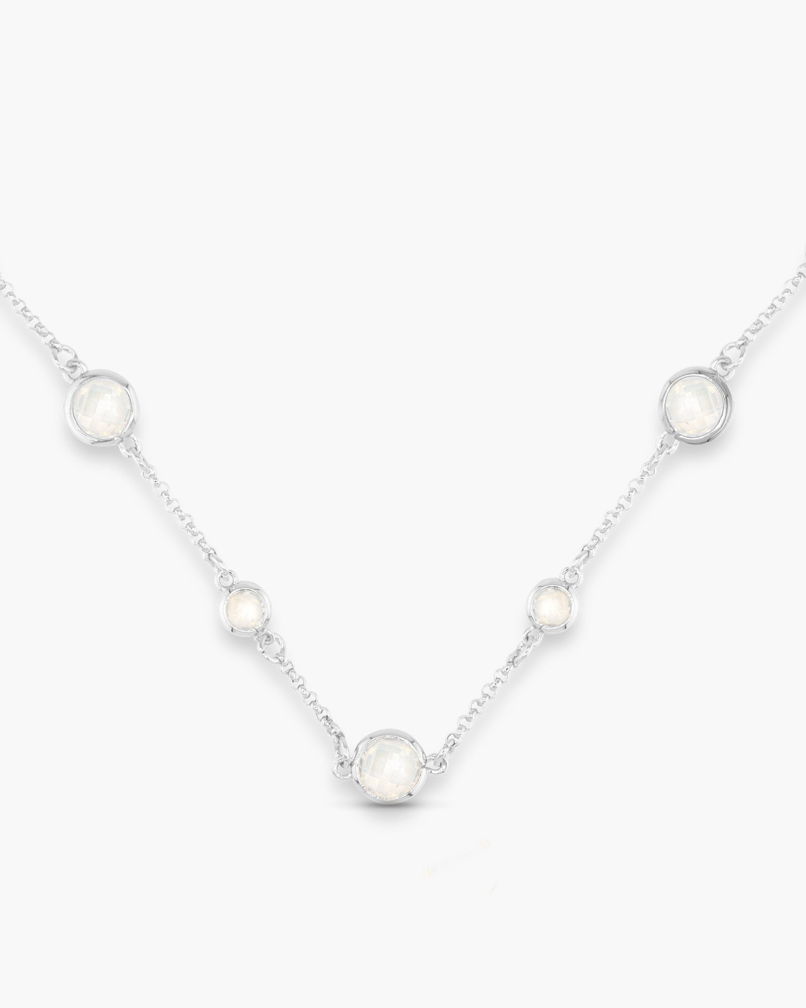 Faceted CZ Necklace