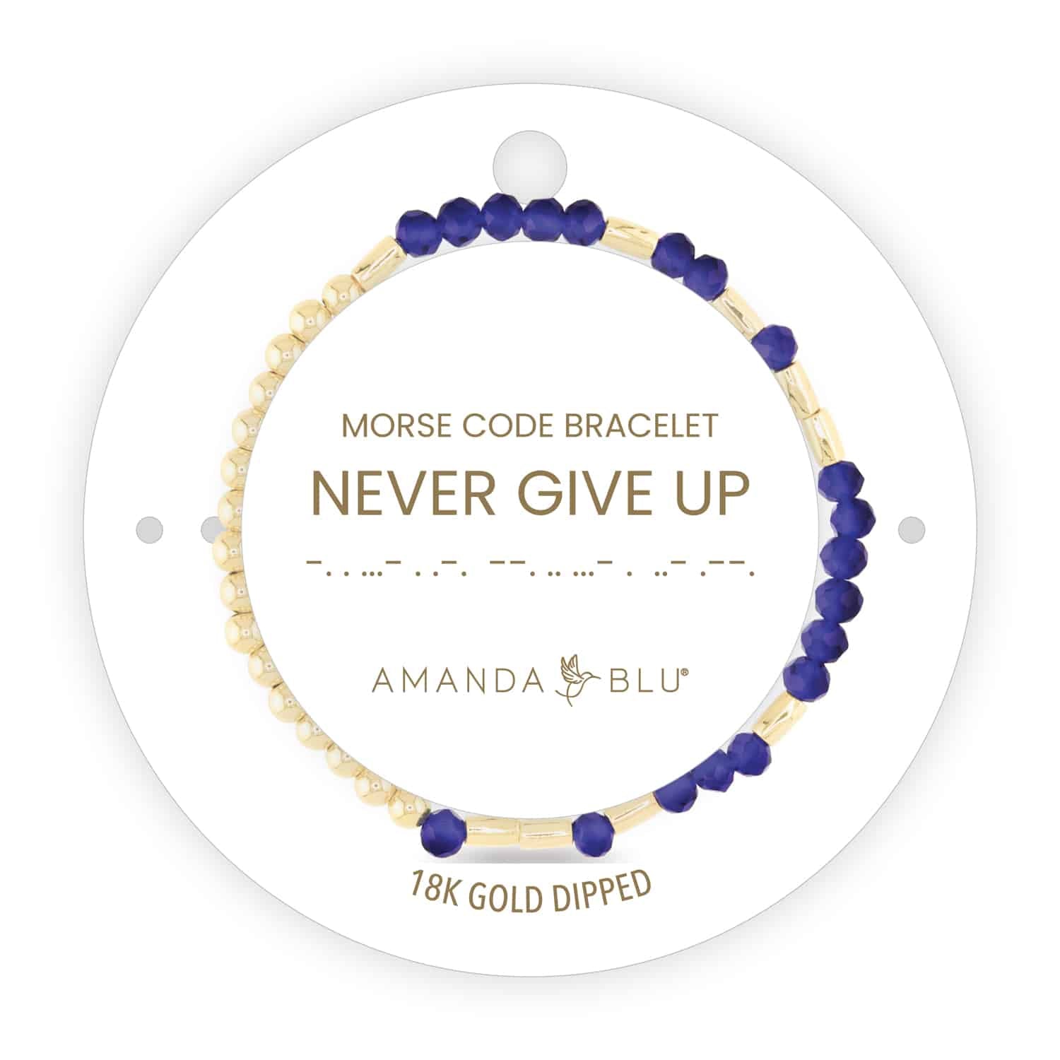 Gold Morse Code Bracelet
