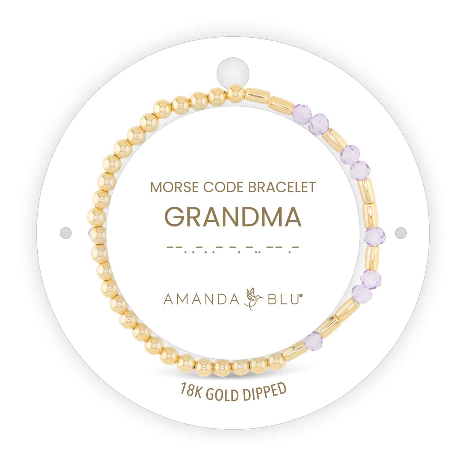 Gold Morse Code Bracelet