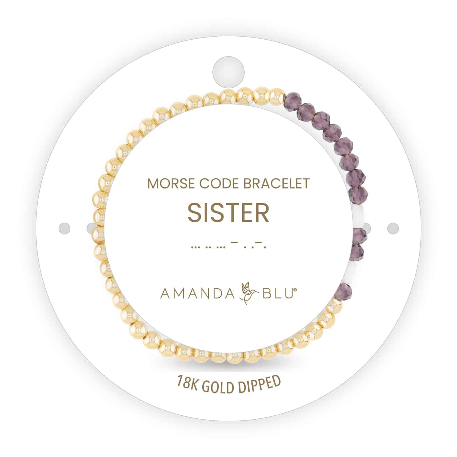 Gold Morse Code Bracelet
