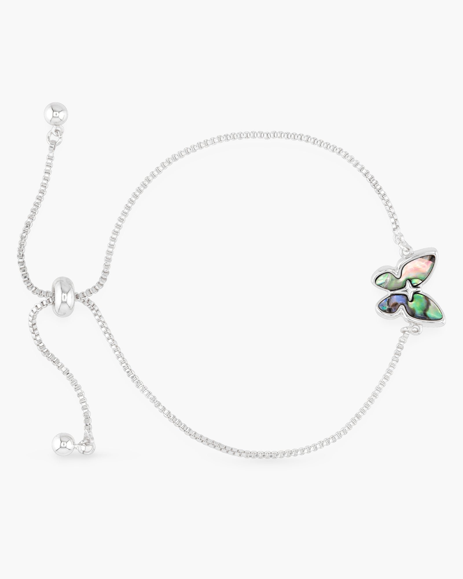 Abalone Blue Butterfly Bracelet