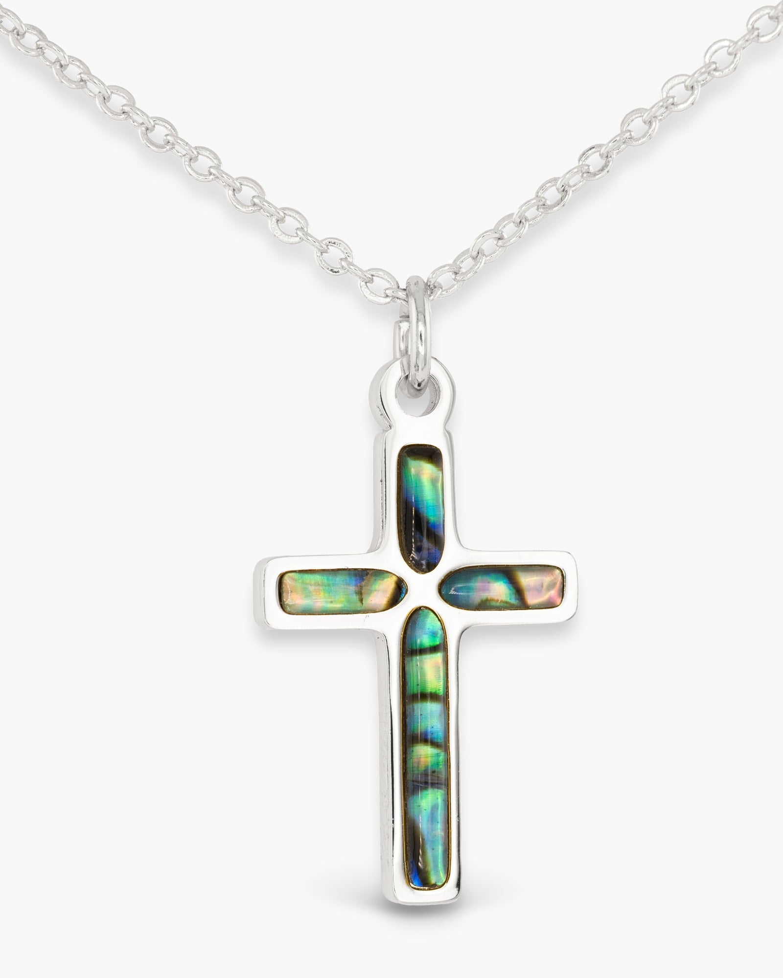 Abalone Cross Necklace