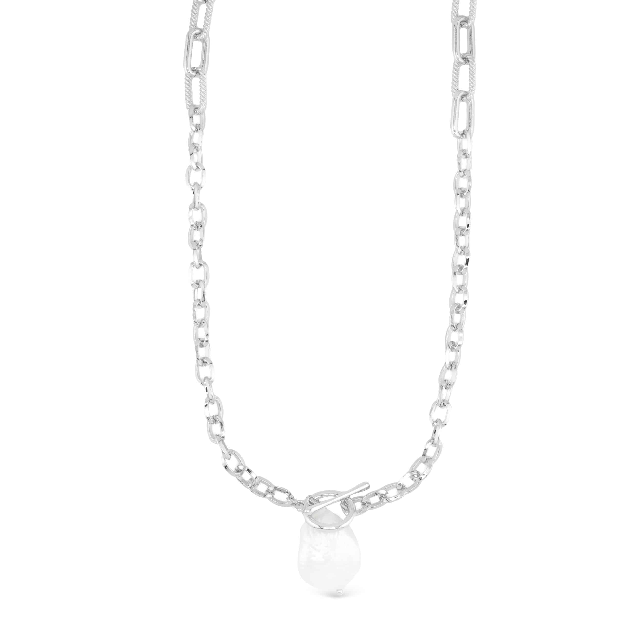 Sparkling Pearl Link Essentials Necklace