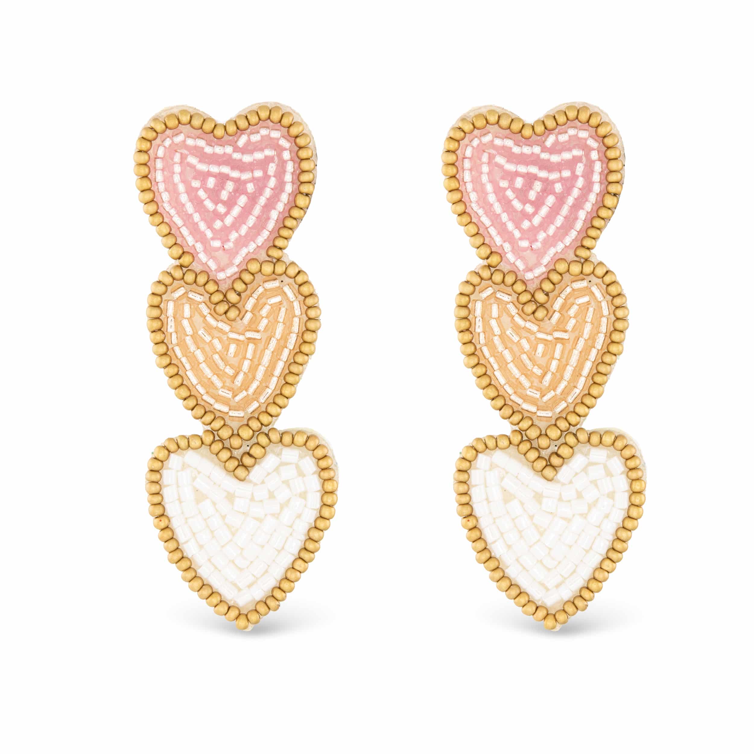 Beaded Valentine's Day Earrings