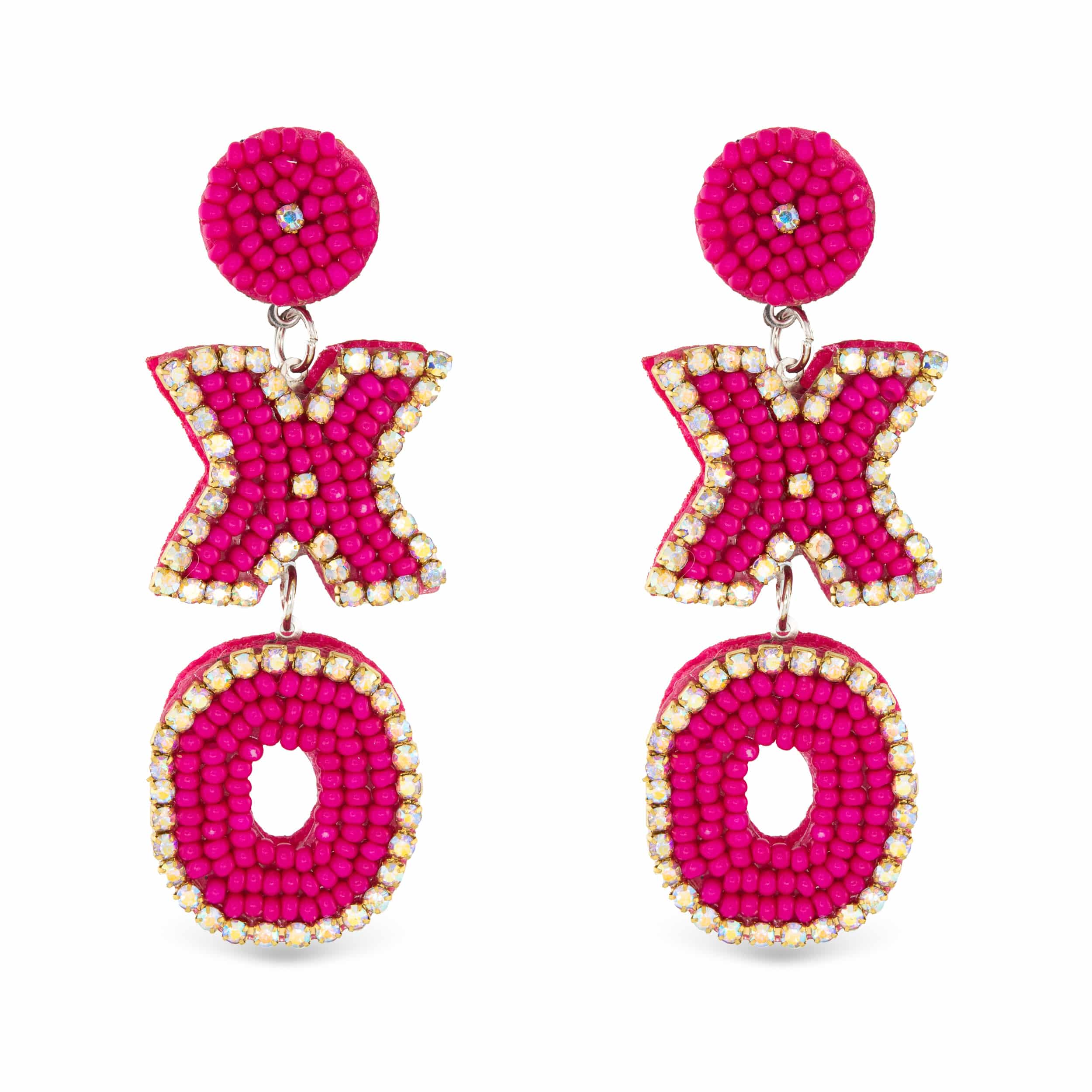 Beaded Valentine's Day Earrings