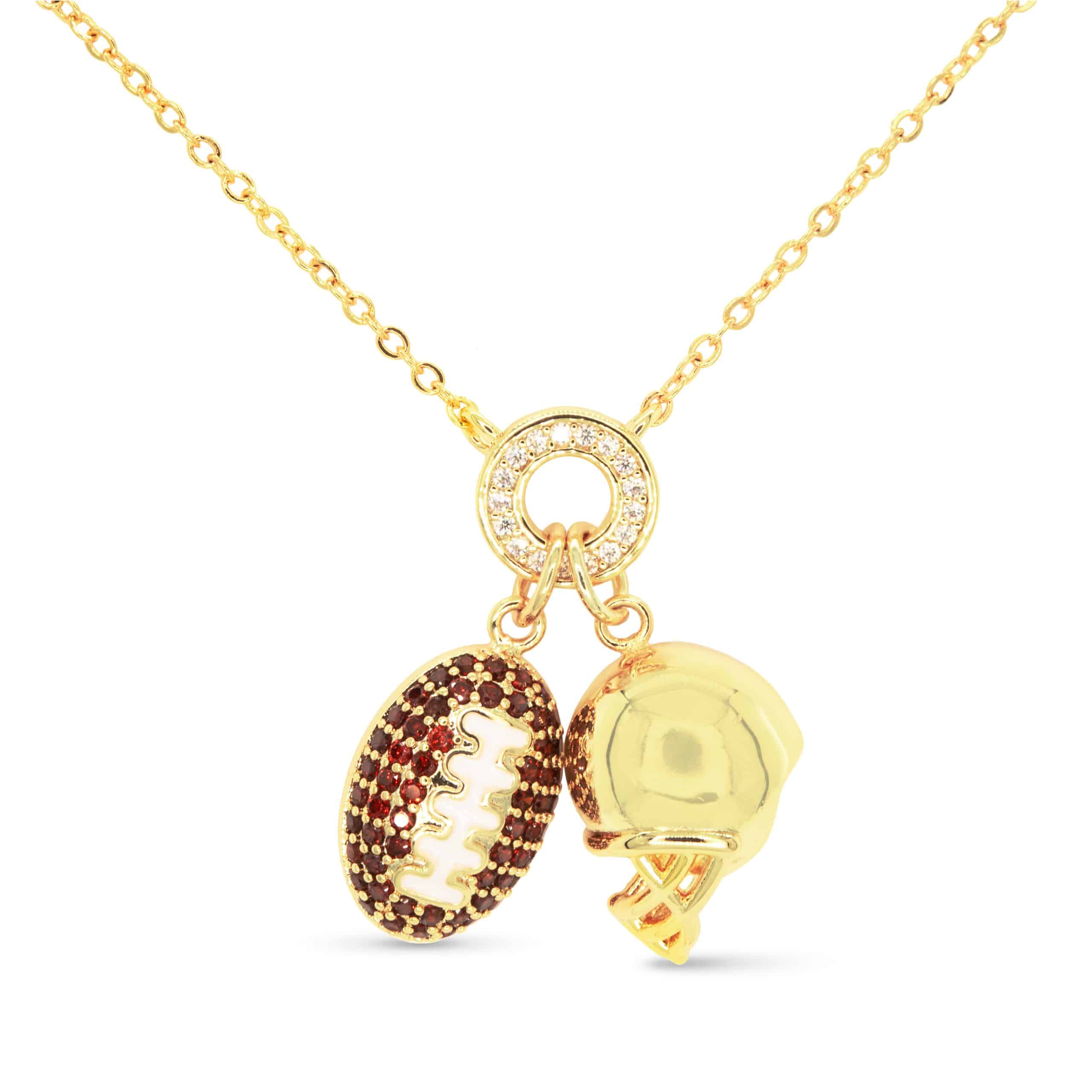 Sparking CZ Sports & Game Day Necklace