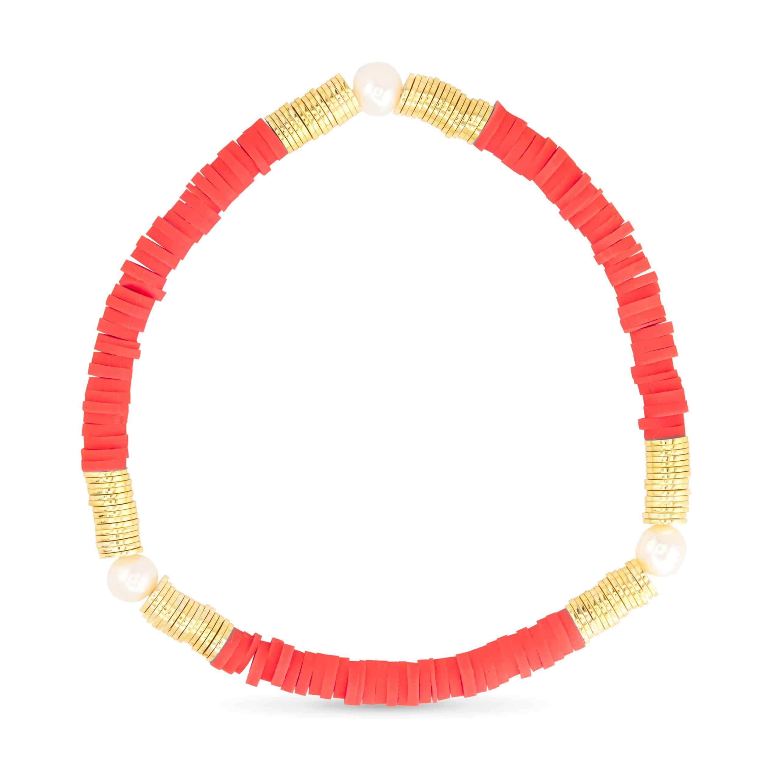 3 Pearl Gold Essentials Stretch Bracelet