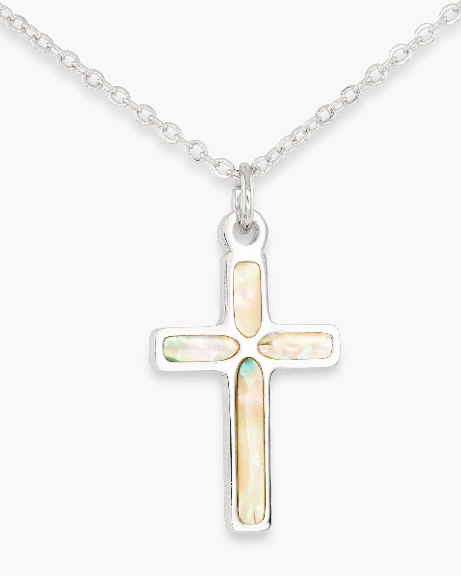 Abalone Cross Necklace