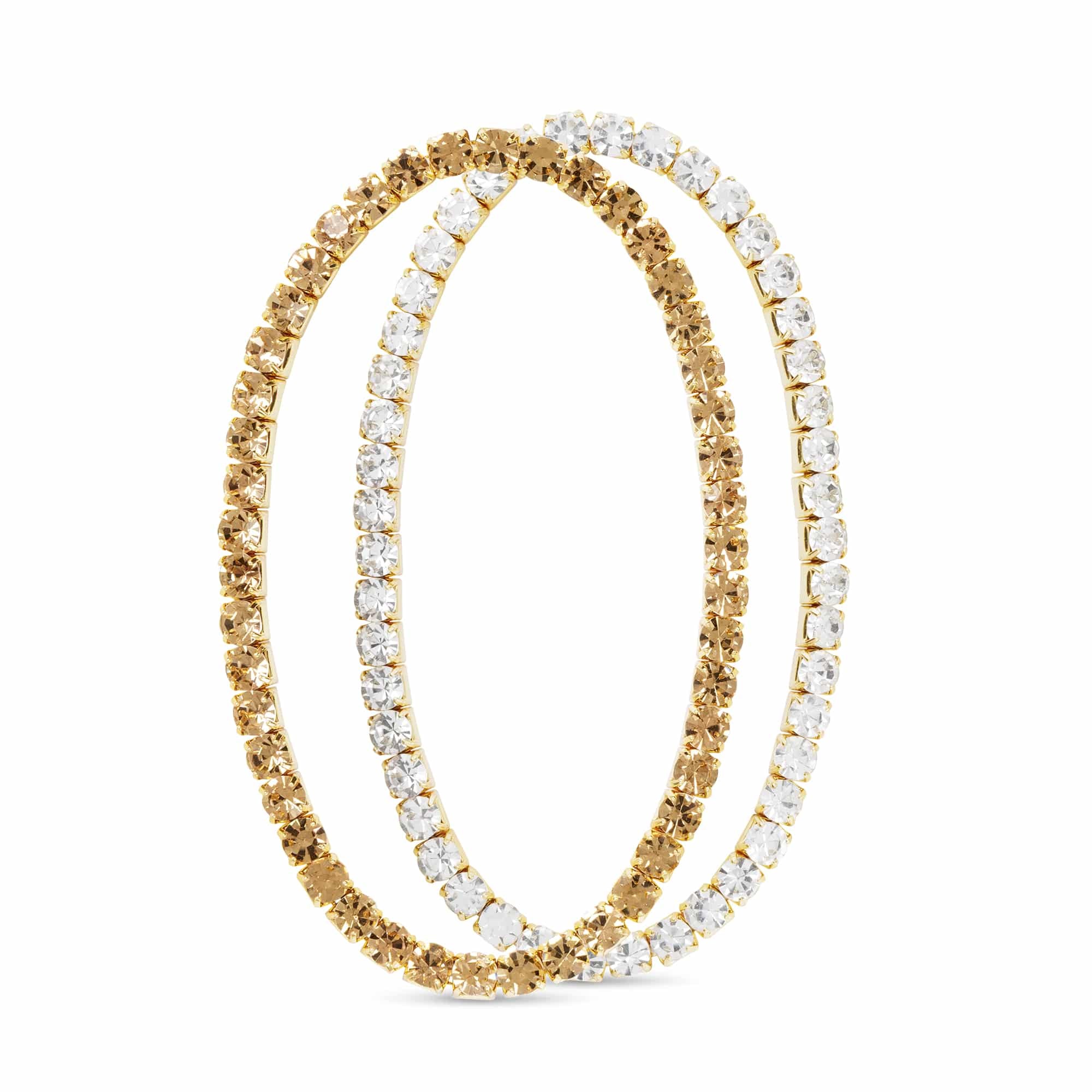 CZ Stretch Tennis Bracelet (Set of 2)