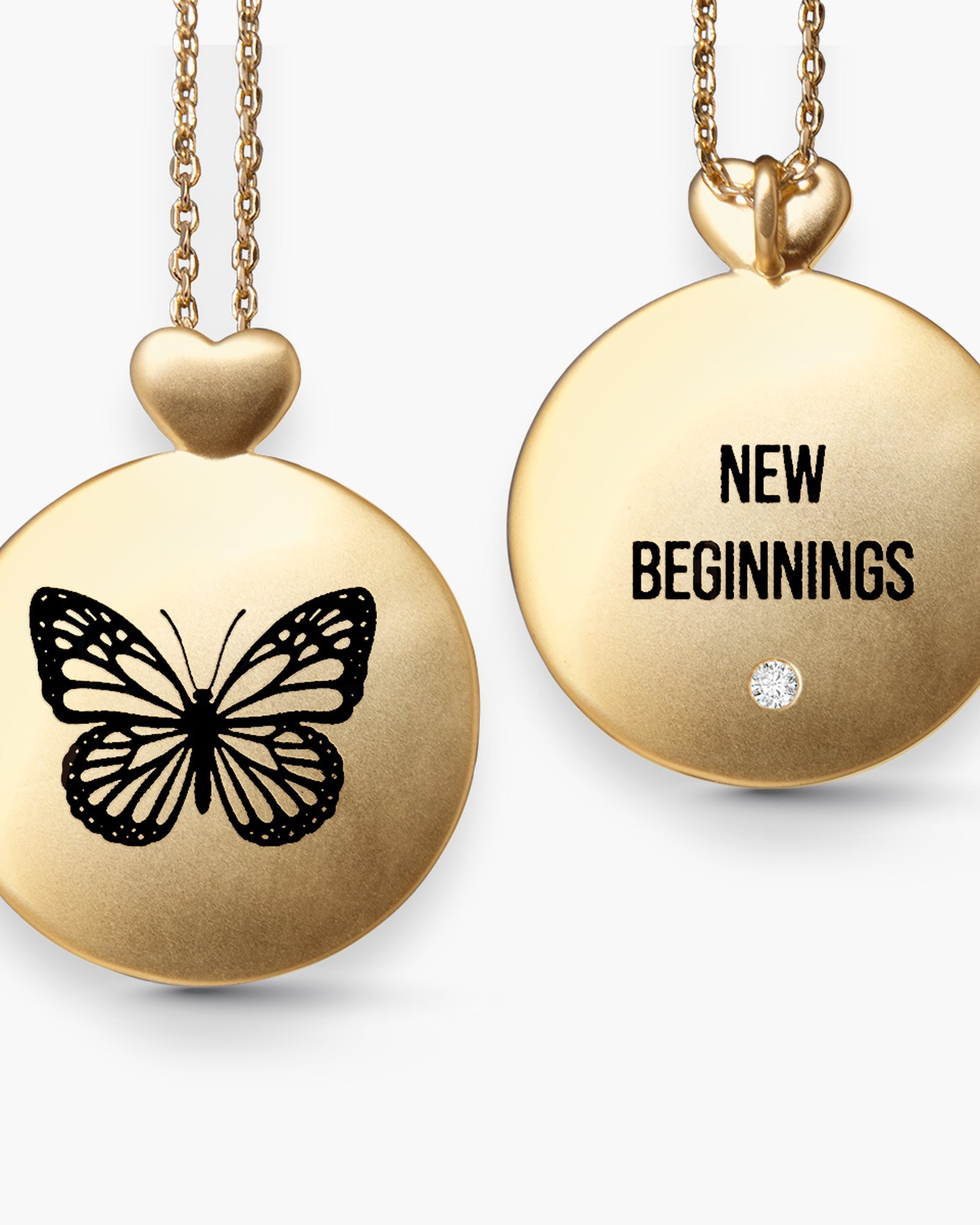 Butterfly - New Beginnings - Necklace - Gold