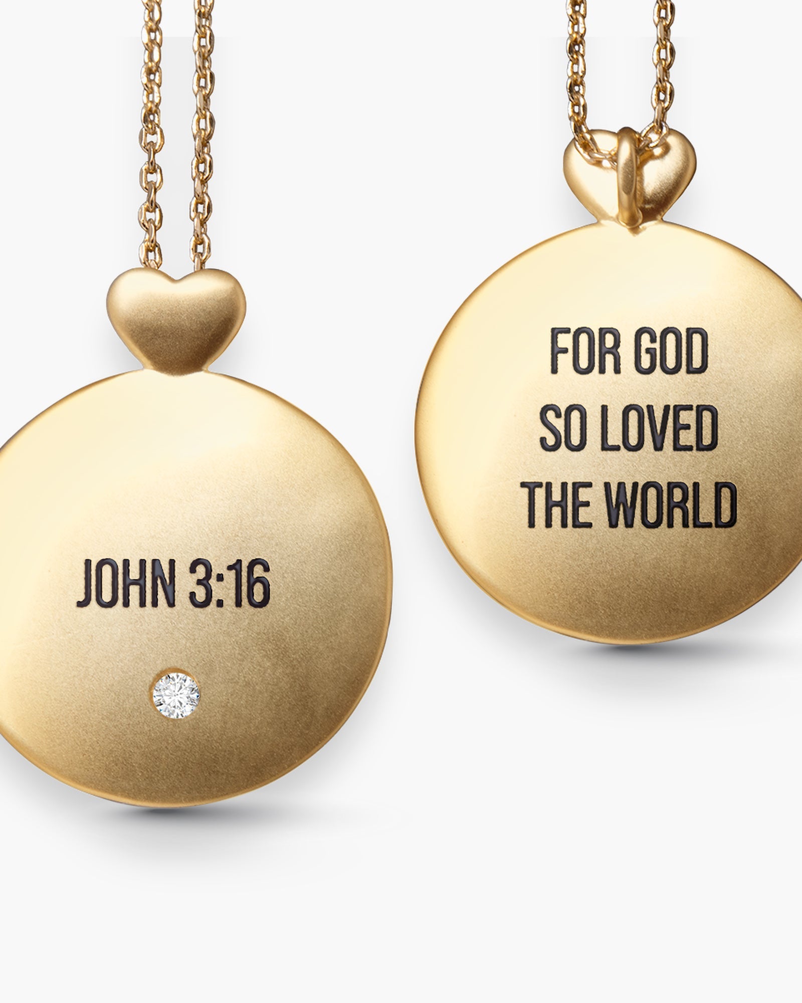 Scripture - For God - Necklace - Gold