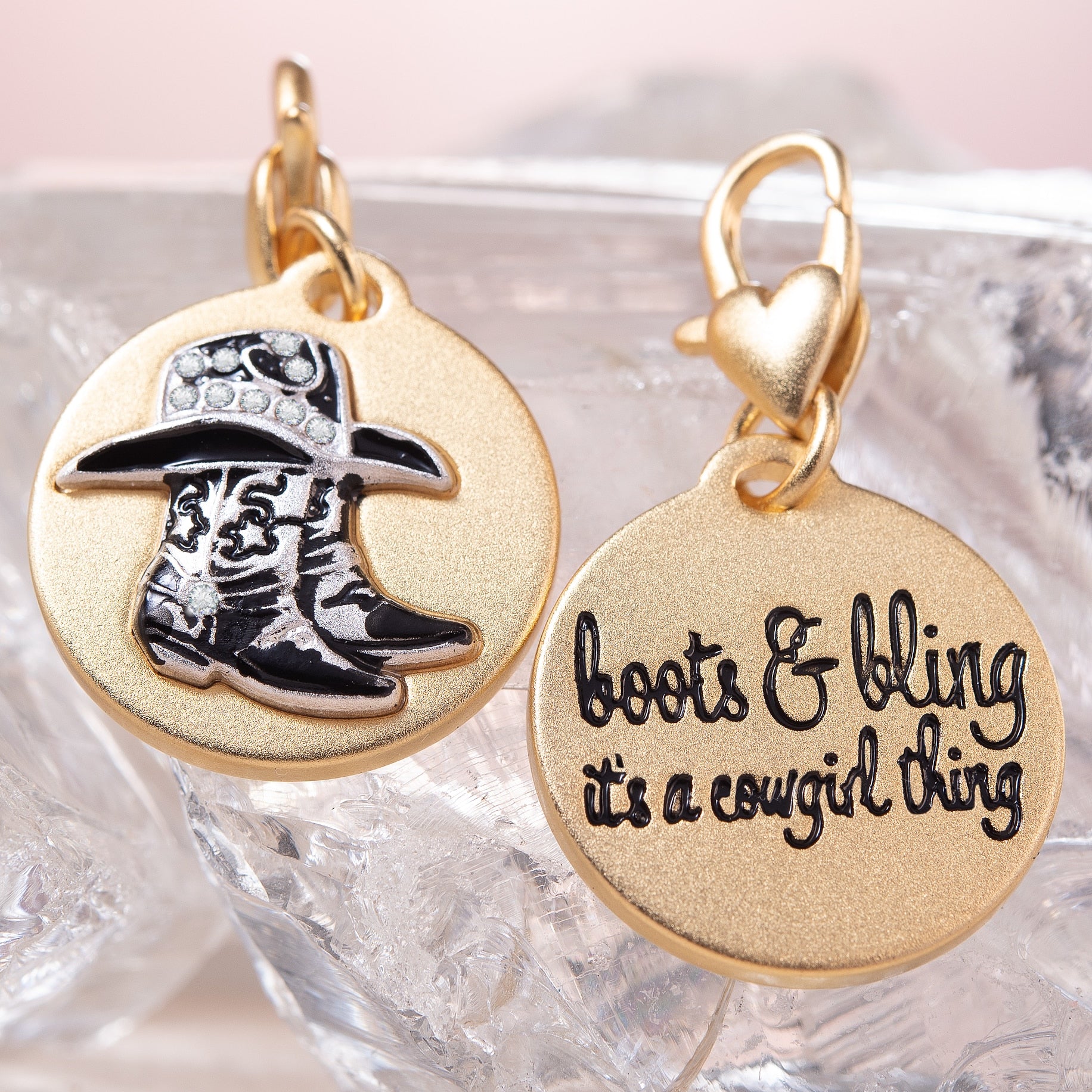 Gold 2-Tone Medallion - Crystal Cowgirl