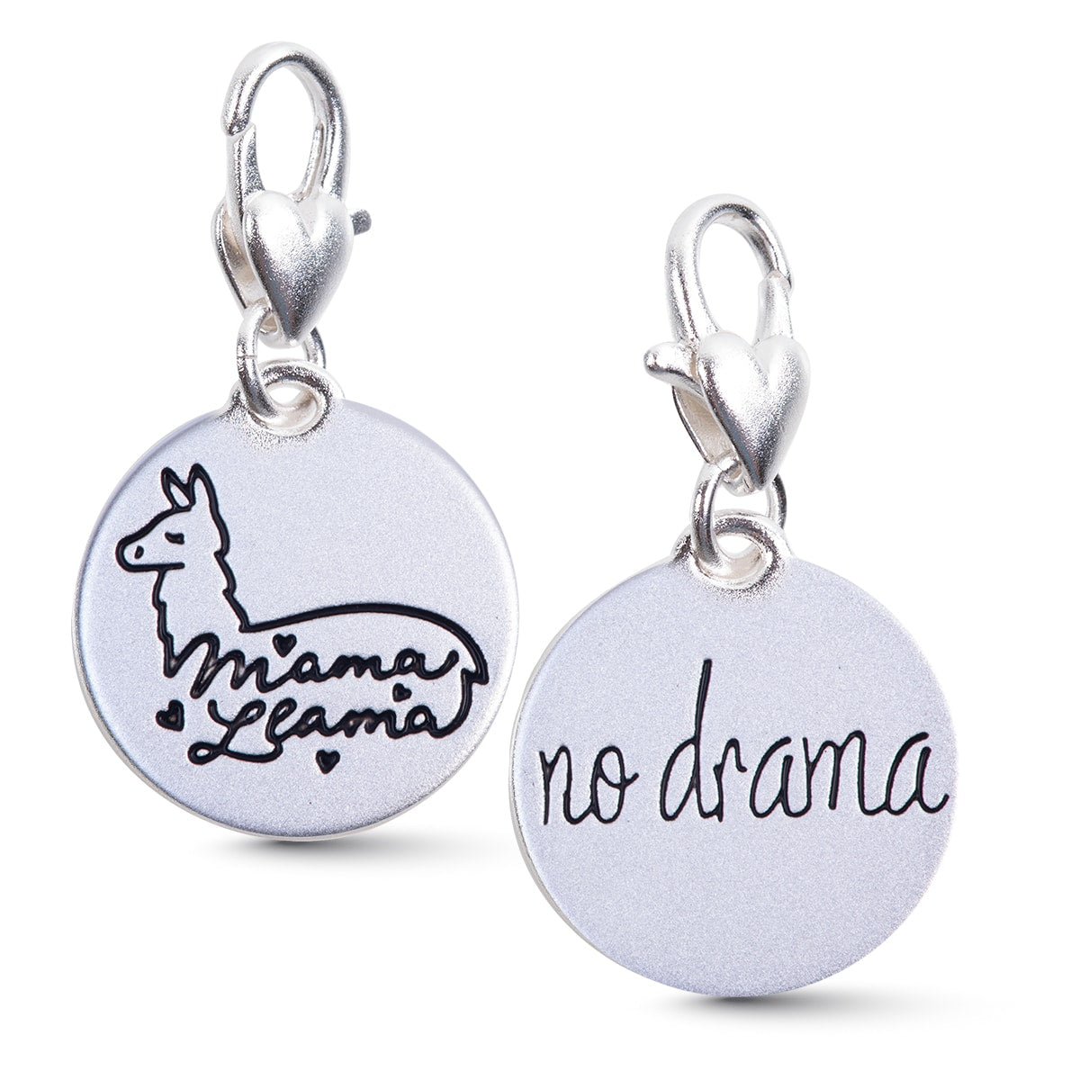 Mama Llama Silver 1-Tone Medallion