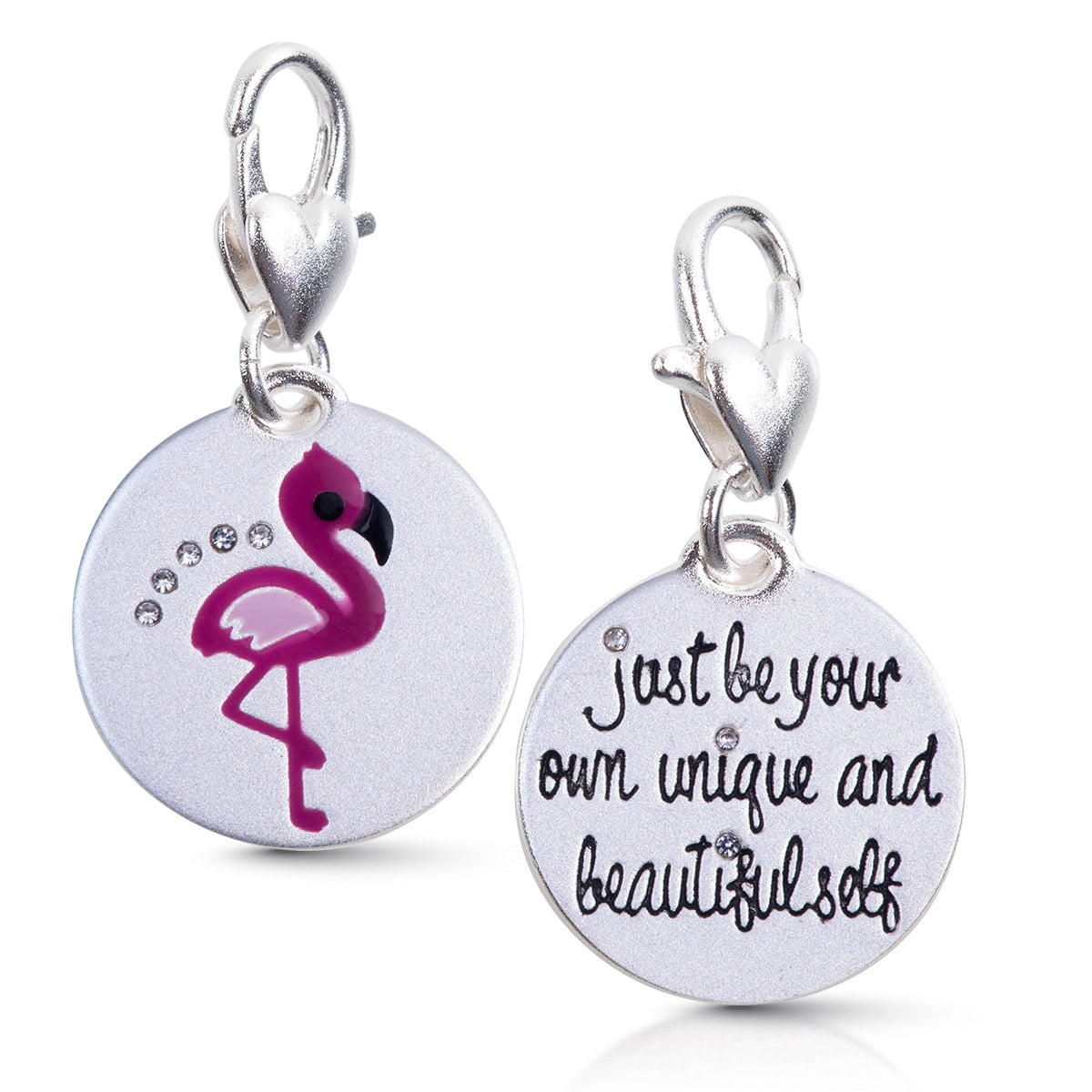 Flamingo Silver 1-Tone Medallion