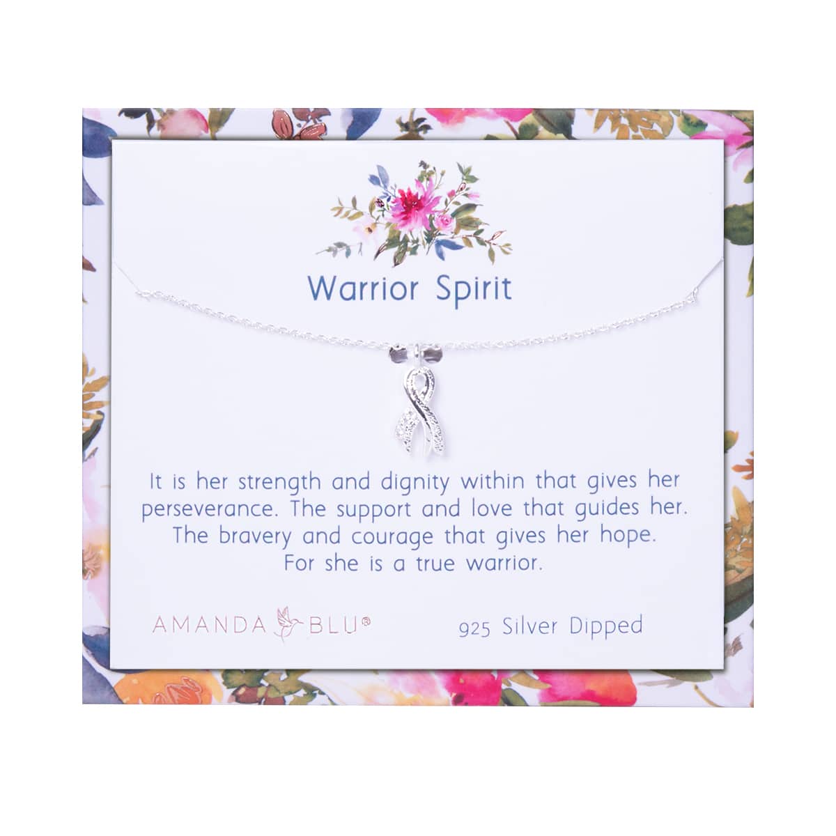 Warriors Spirit Silver Charm Necklace