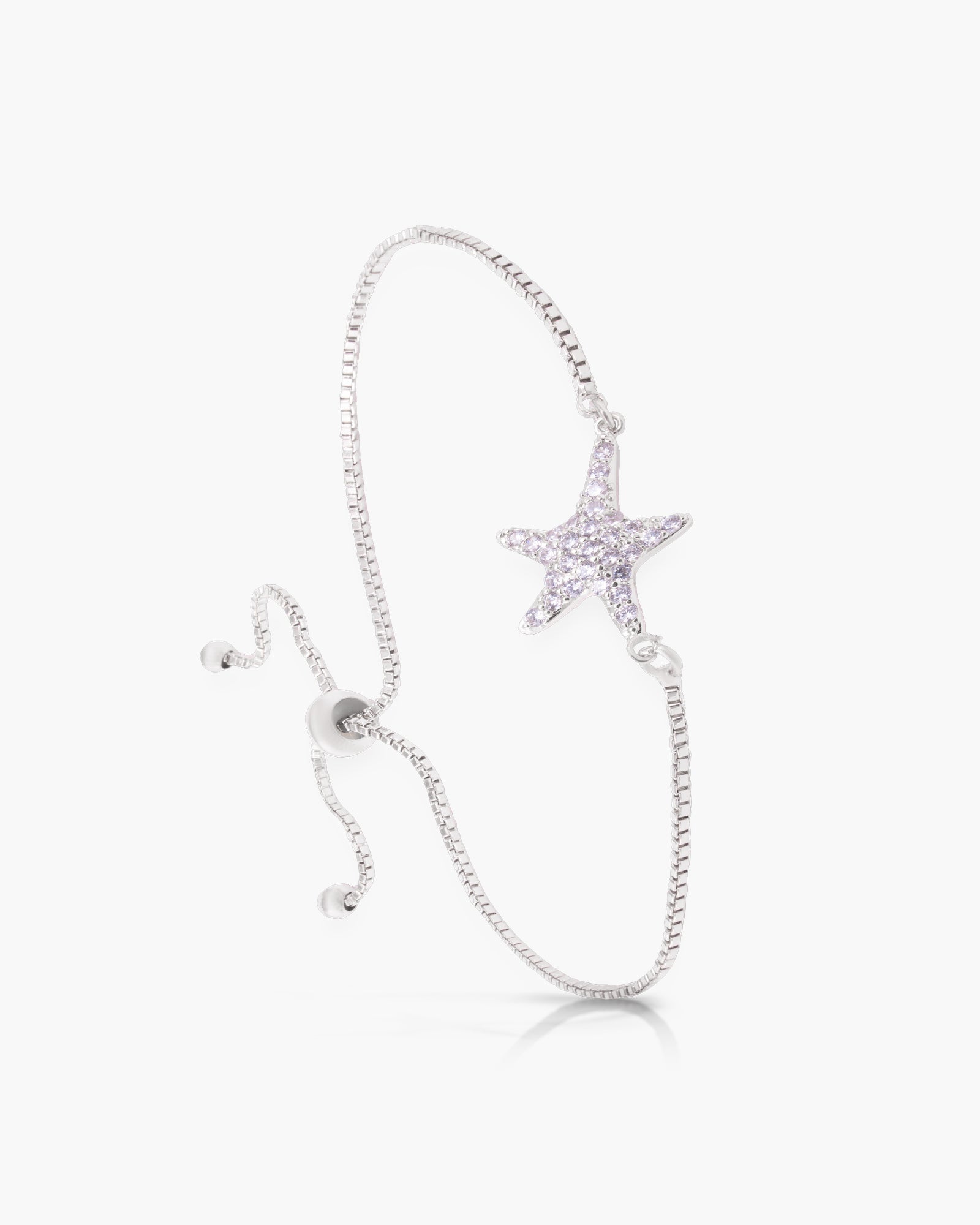 Starfish Adjustable Bracelet - Silver
