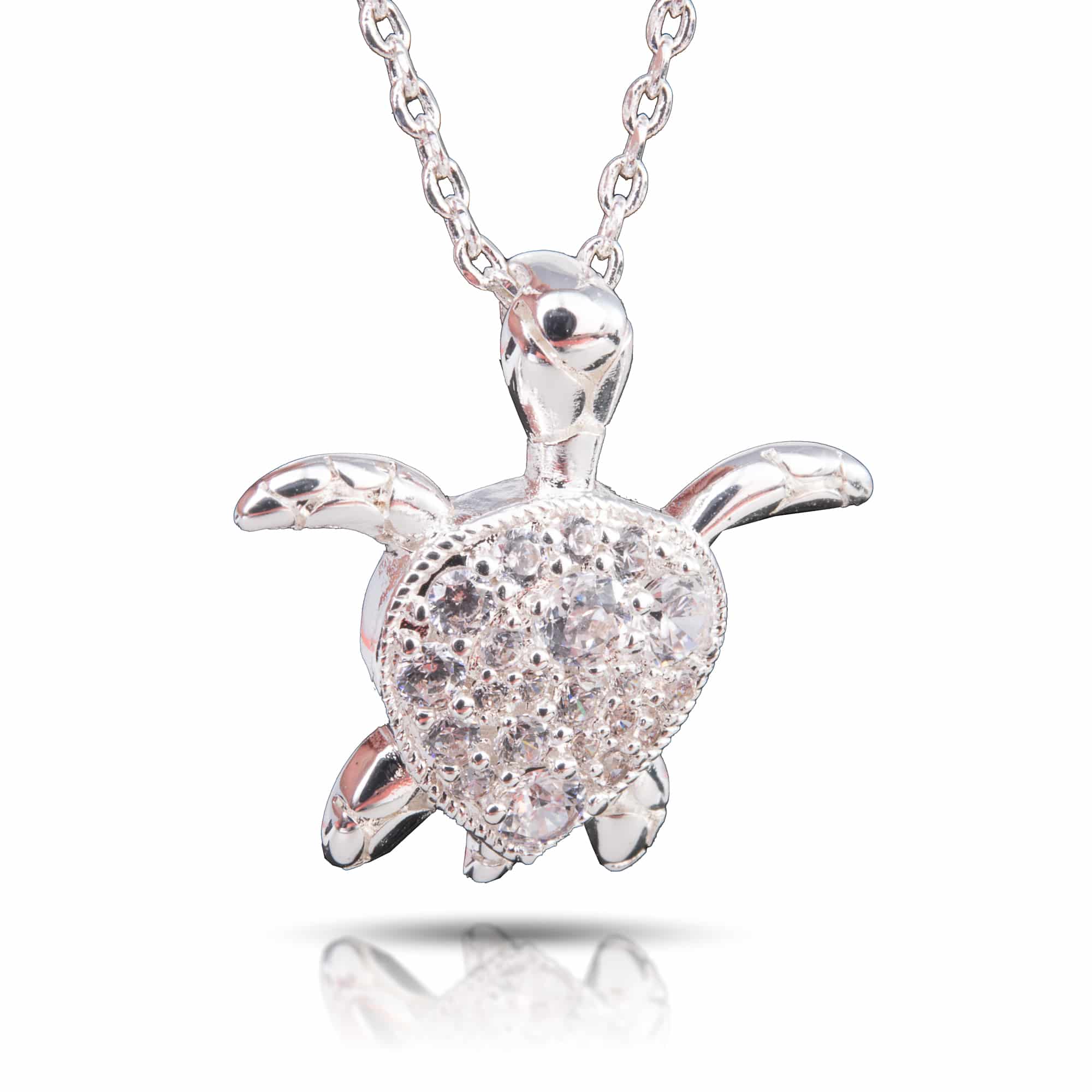 Sea Turtle Necklace - Silver