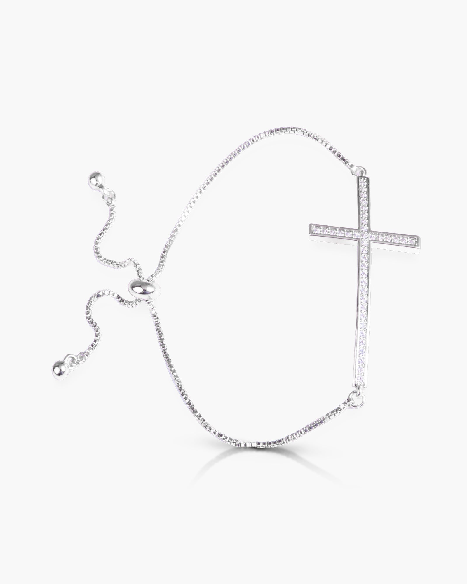 Arched Cross Pull-Cord Bracelet